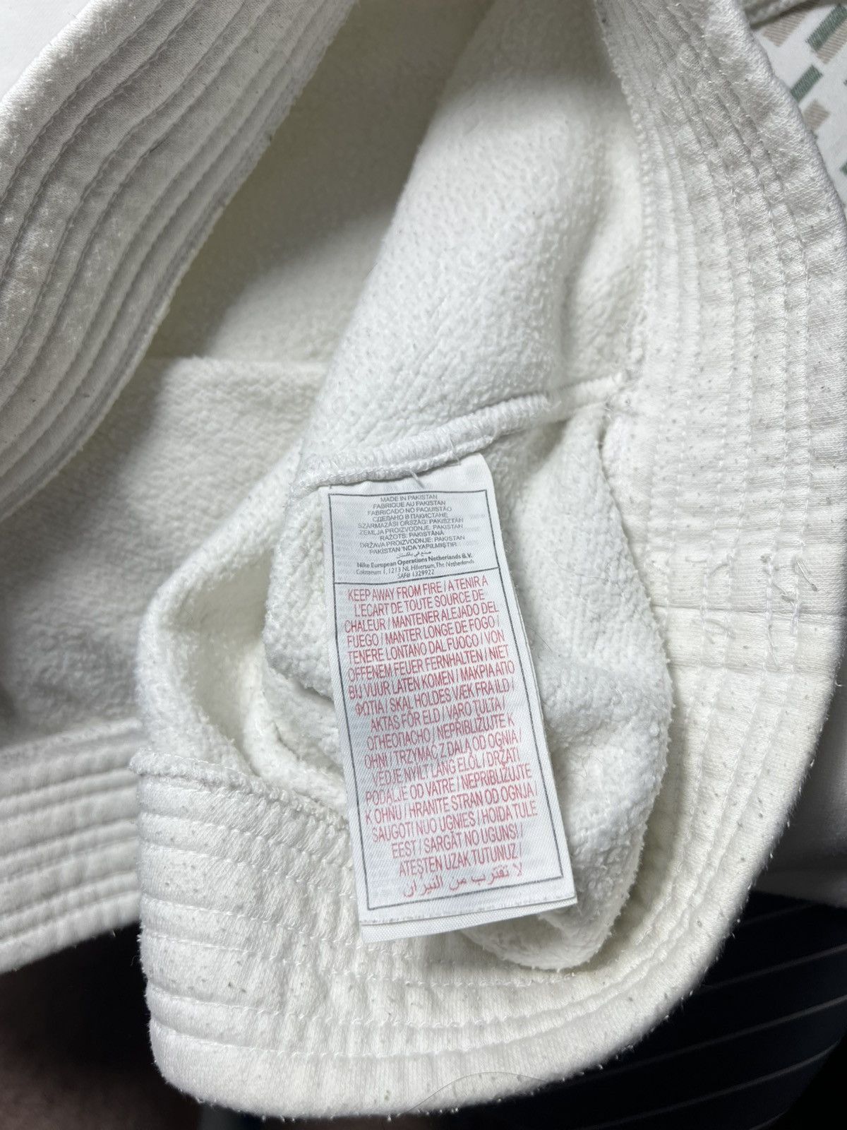 Nike Nike Vintage Double Hood Pullover Hoodie – White Pattern Size US L / EU 52-54 / 3 - 9 Thumbnail