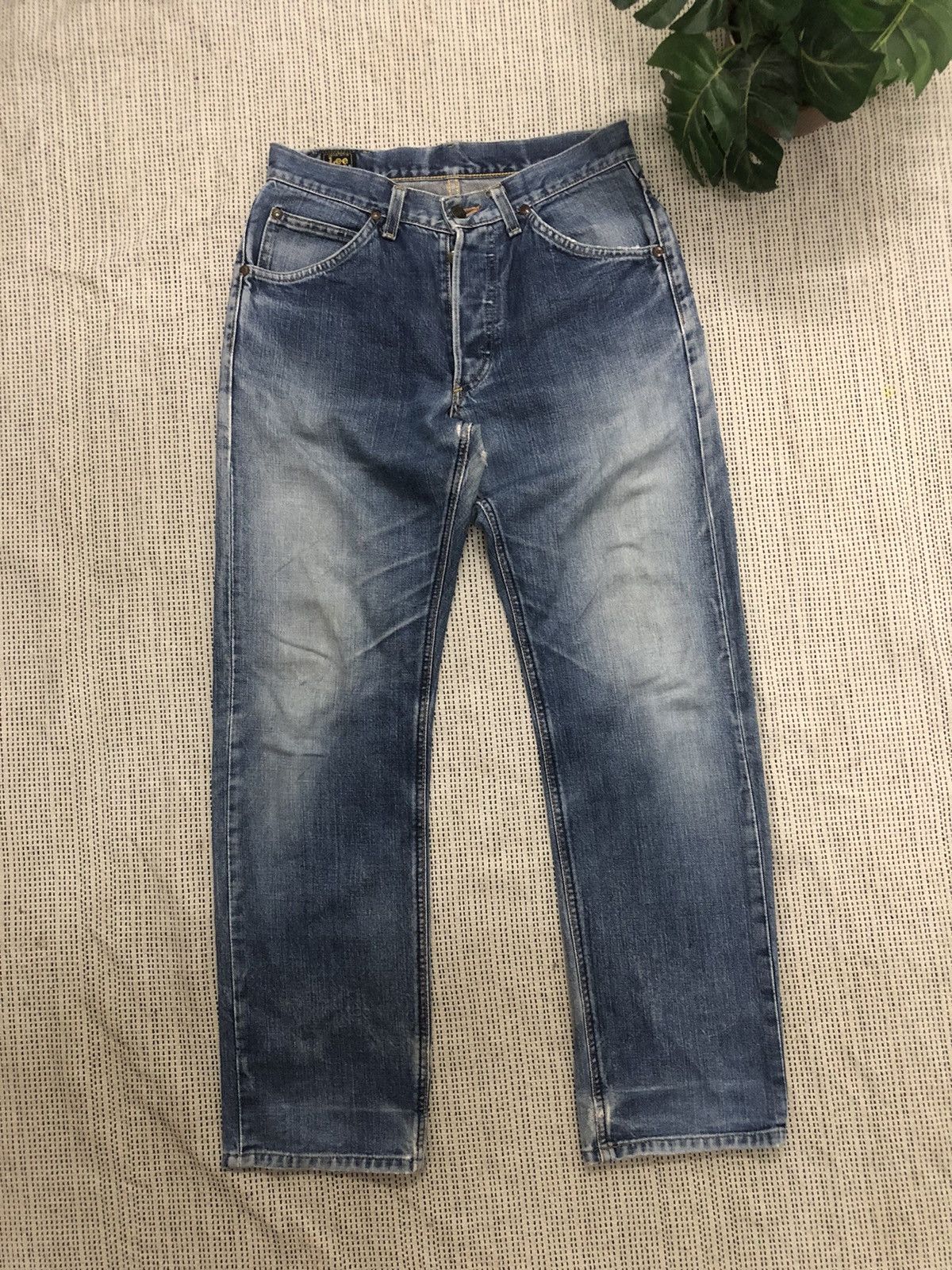 Lee × Vintage Redline Vintage Lee Distressed Half Selvedge Denim W30 Size US 30 / EU 46 - 2 Thumbnail