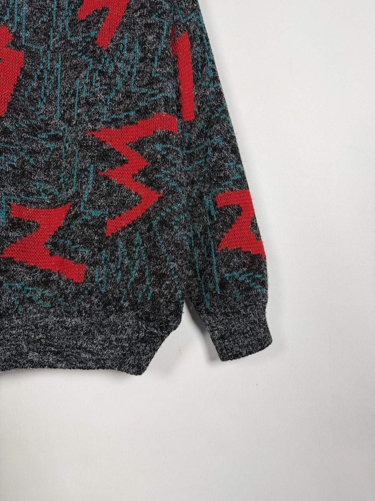 Vintage Mr. Rodia Vintage Crew Sweater Lightning Pattern Pullover Size US S / EU 44-46 / 1 - 12 Thumbnail