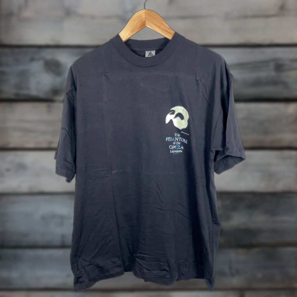 Vintage VINTAGE Dewynters 80s Phantom of the Opera T-Shirt Adult XL Black Glow in the Dark Graphic Print Mens Size US XL / EU 56 / 4 - 1 Thumbnail