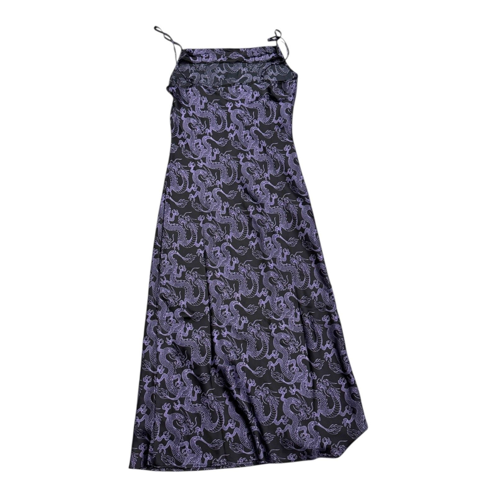 Other ARDENE Dragon Print Shiny Faux Silk Satin Slip Dress Medium Size M / US 6-8 / IT 42-44 - 2 Thumbnail