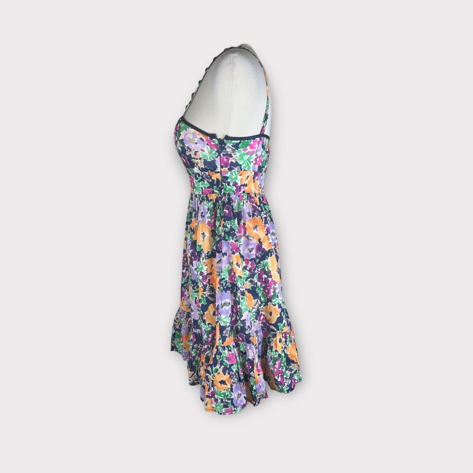 Vintage Candie’s | Vintage Y2K Sweetheart Floral Print Tiered Dress Size S / US 4 / IT 40 - 2 Thumbnail