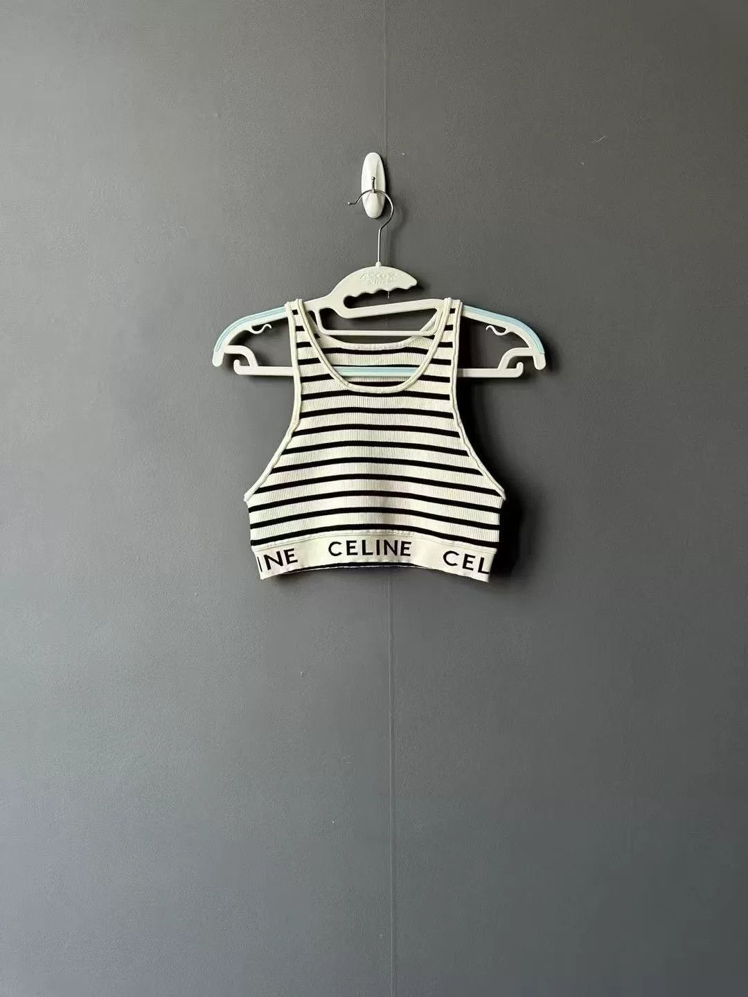 Japanese Brand Celine Striped Knit Vest Size M / US 6-8 / IT 42-44 - 1 Preview