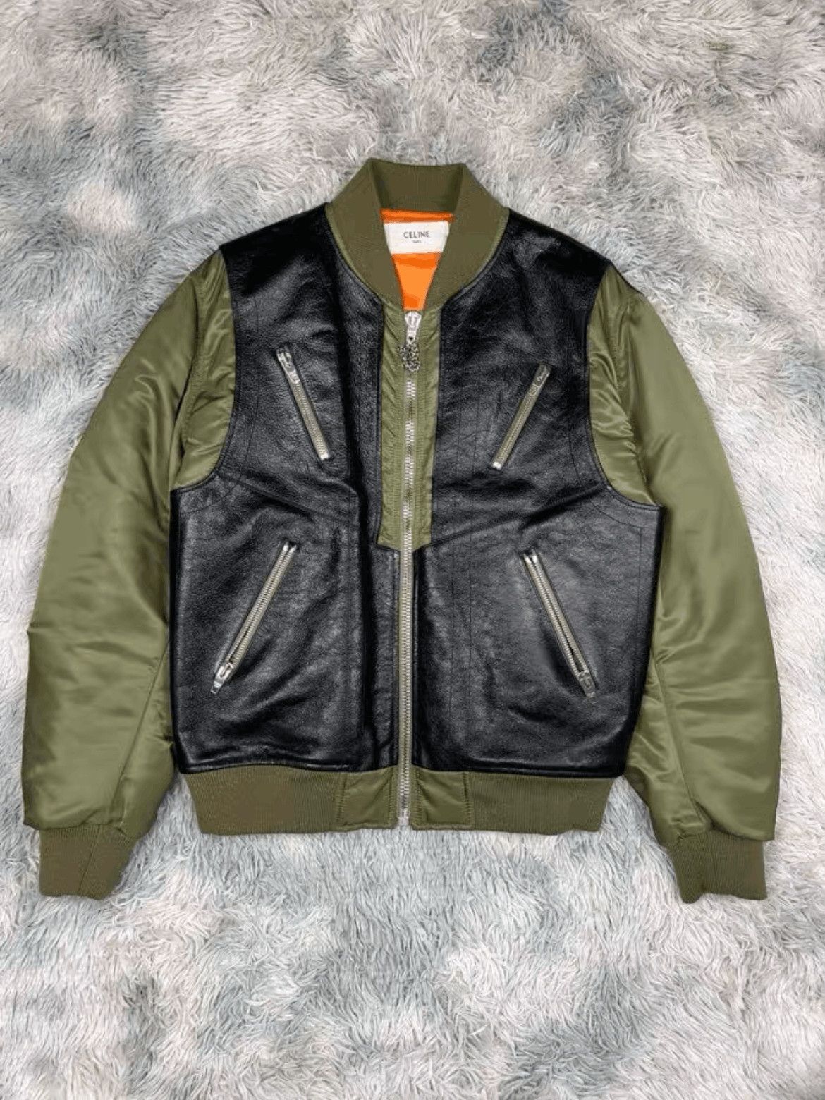 Celine Sz 48 Celine 22AW Leather Joint Bomber Size US M / EU 48-50 / 2 - 1 Thumbnail