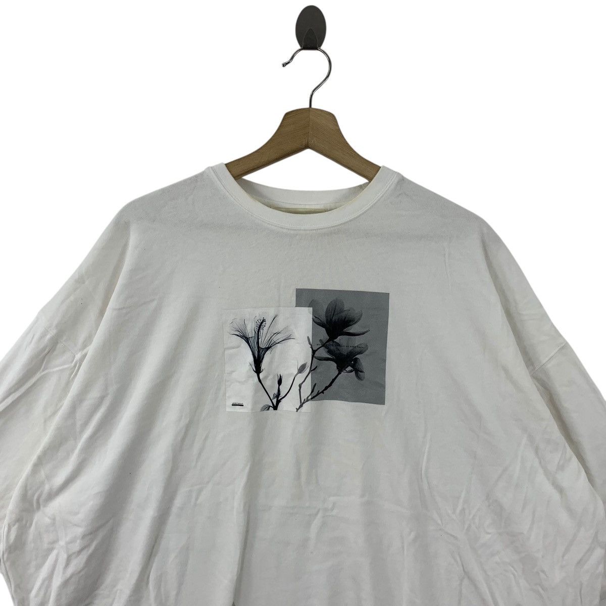 Vintage SHIKI TOKYO DESIGNER Flower Floral Patchwork Baggy Tee Size XXL / US 16-18 / IT 52-54 - 2 Thumbnail