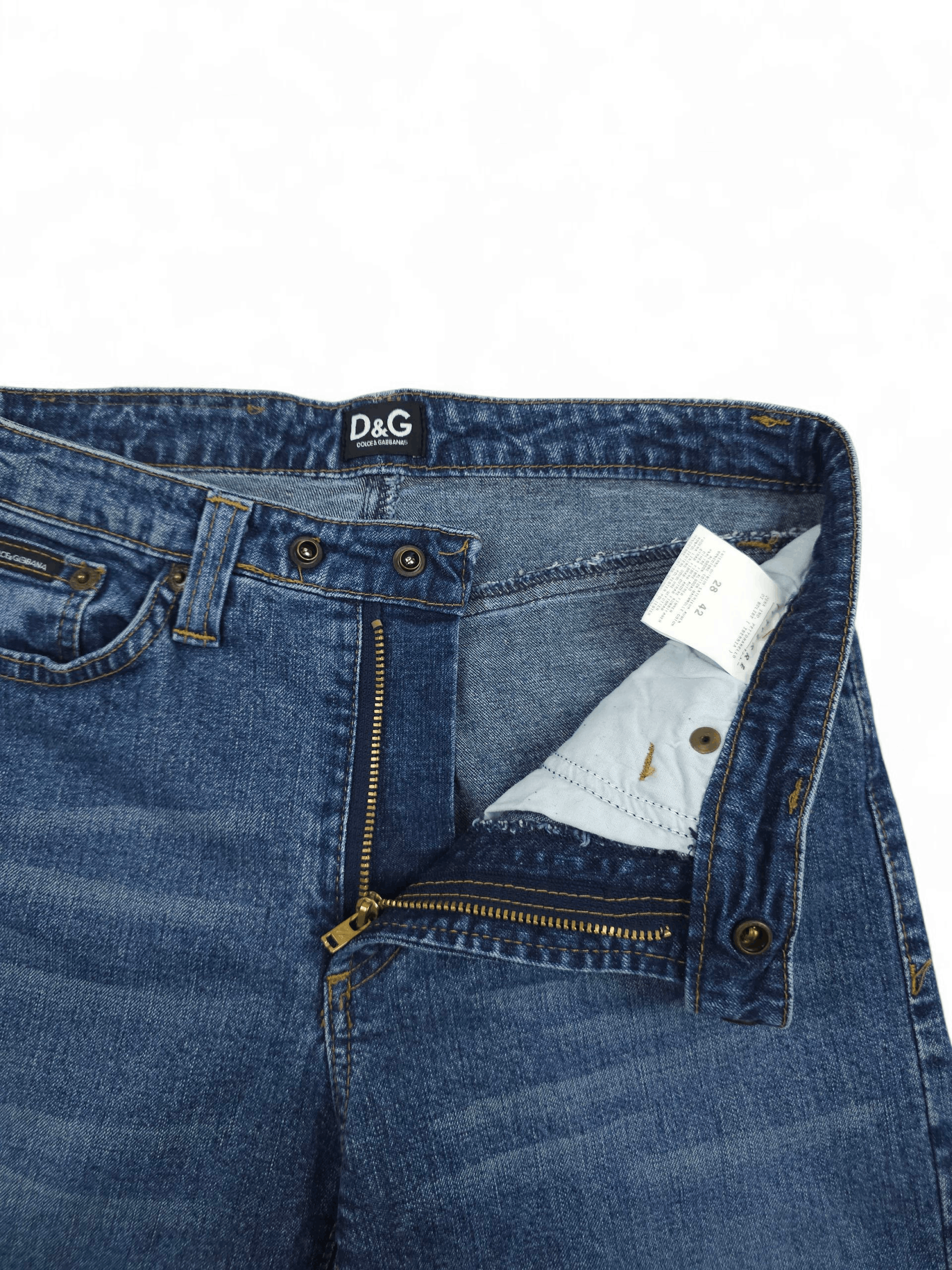 Dolce & Gabbana 💎 Vintage Y2K D&G Dolce & Gabbana Jeans Bootcut Low Rise Size 28" / US 6 / IT 42 - 5 Thumbnail