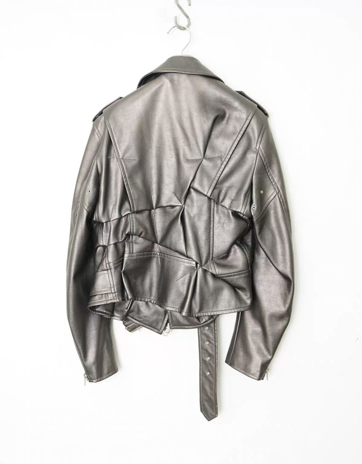 Comme des Garcons Comme des Garçons Pleated Faux Leather Jacket Size US S / EU 44-46 / 1 - 7 Thumbnail