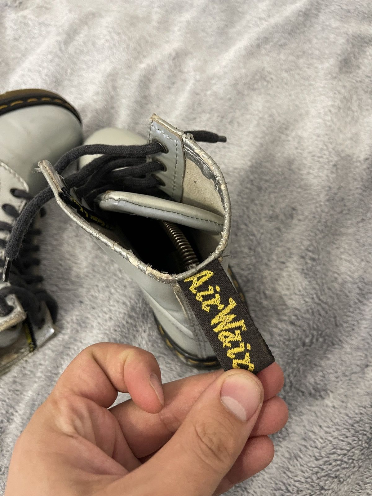 Dr. Martens Dr. Martens made in England aw612 vintage silver boots Size US 7 / IT 37 - 16 Thumbnail