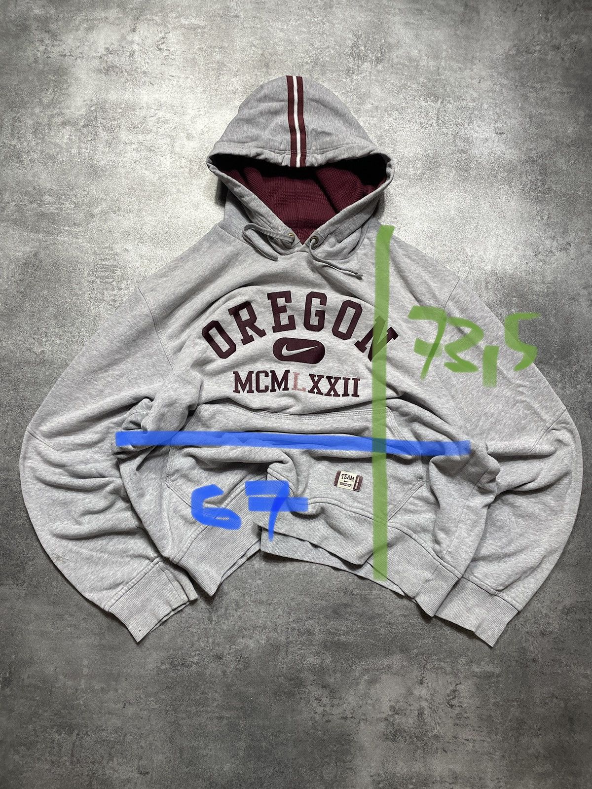 Nike ❗️RARE❗️Nike Vintage 00s Y2K Hoodie Silver Tag Oregon Boxy Size US XL / EU 56 / 4 - 16 Thumbnail