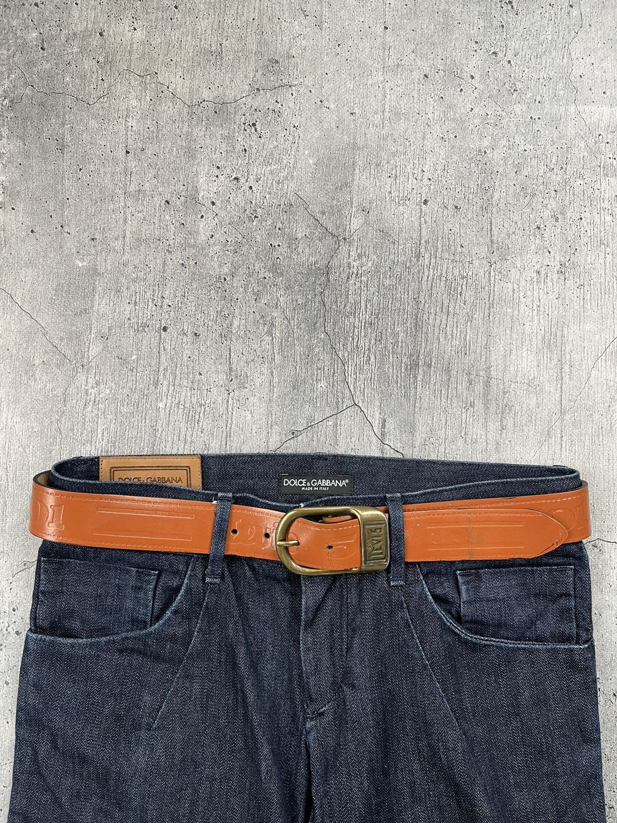 Levi's × Vintage Vintage Levi’s Monogram Leather Belt Size ONE SIZE - 1 Thumbnail