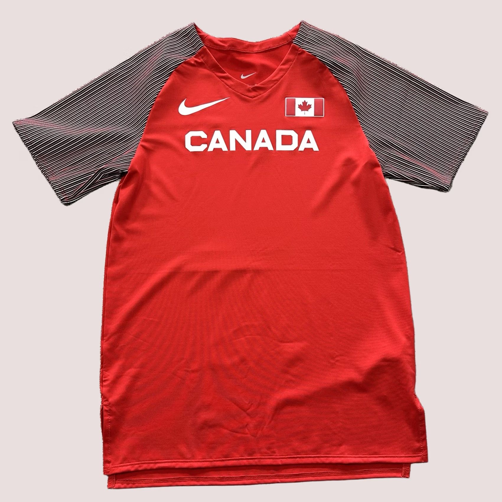 Nike Nike Pro Elite Team Canada Jersey Mens Small Short Sleeve T-Shirt Red USA 90s Running Track & Field Pro Elite Mens Shirt Size US S / EU 44-46 / 1 - 1 Thumbnail