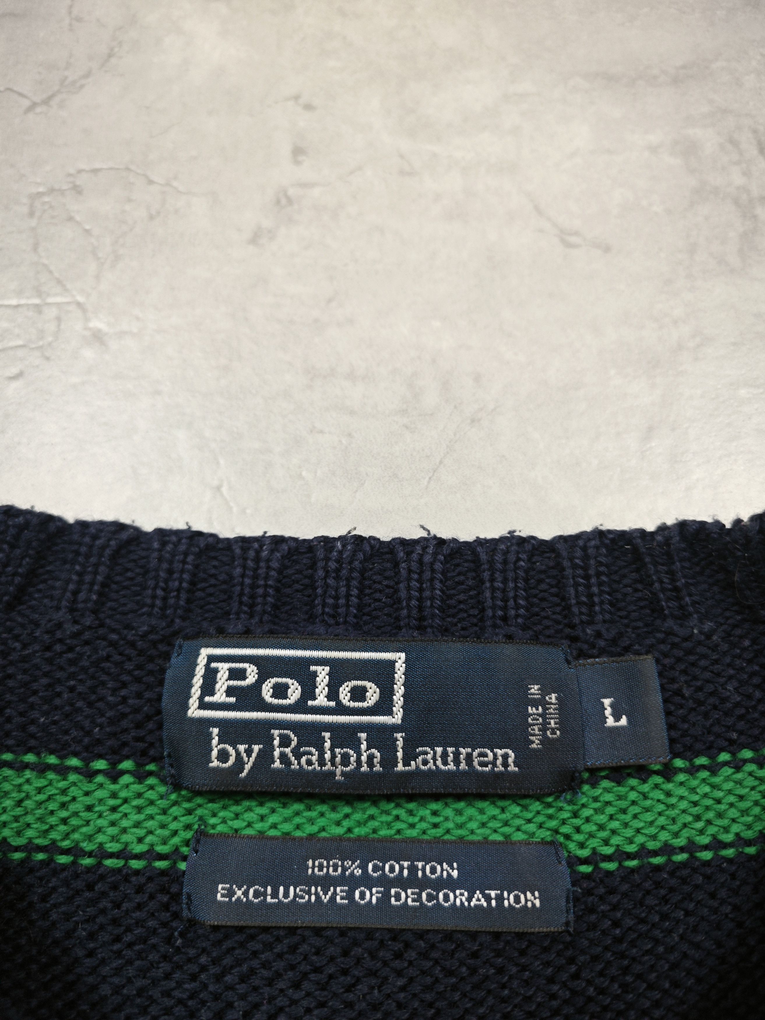 Polo Ralph Lauren Polo Ralph Lauren Vintage Sweater Size US L / EU 52-54 / 3 - 3 Thumbnail
