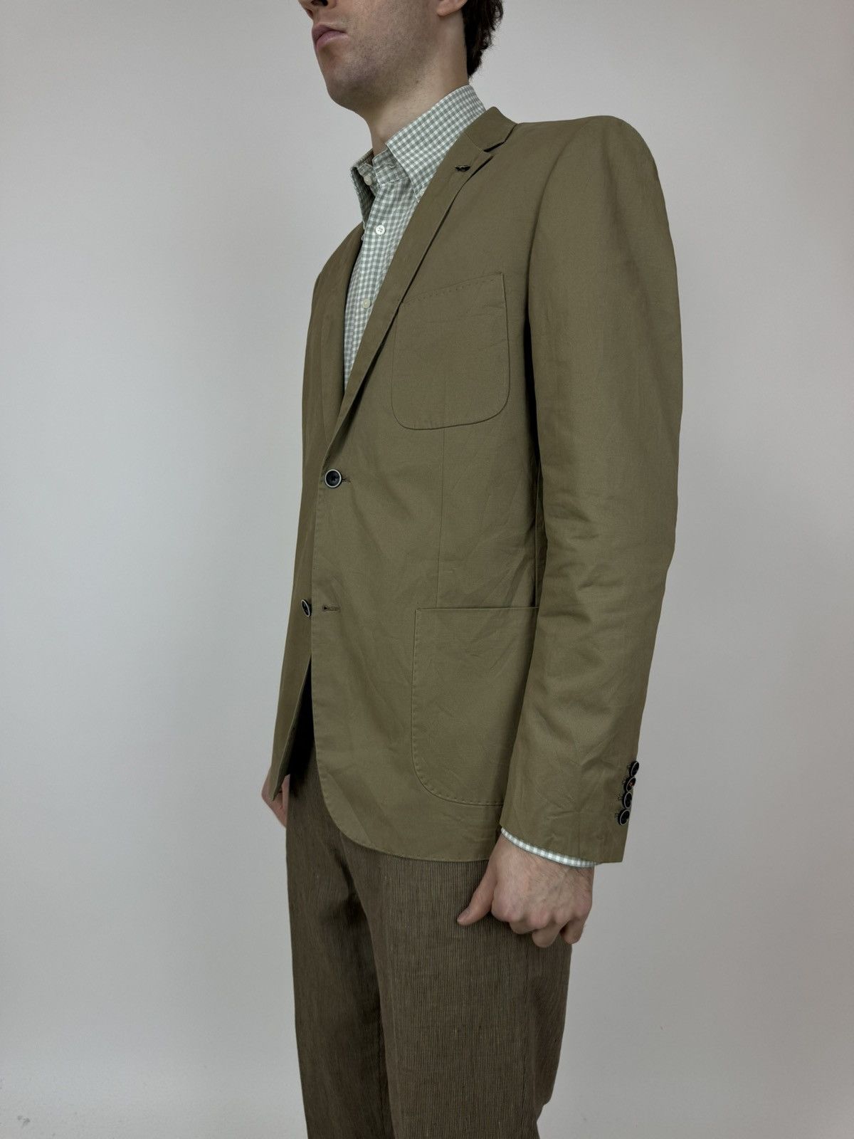 Chevignon Chevignon Sport Cotton Blazer Jacket Unlined Toscana Pockets Size 54R - 3 Thumbnail