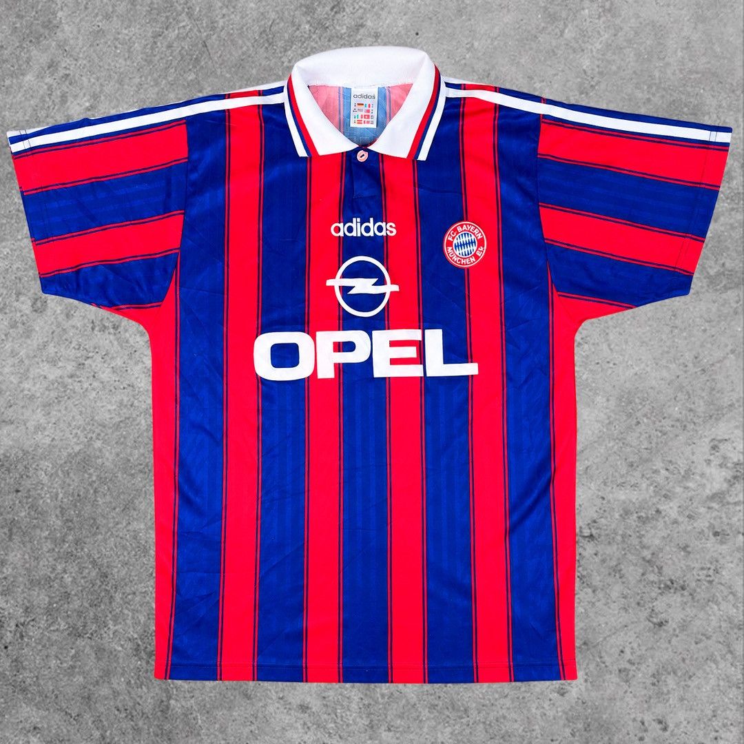 Adidas Vintage 90s Adidas FC Bayern Munich 1995/97 Home Jersey Opel Size US M / EU 48-50 / 2 - 2 Thumbnail