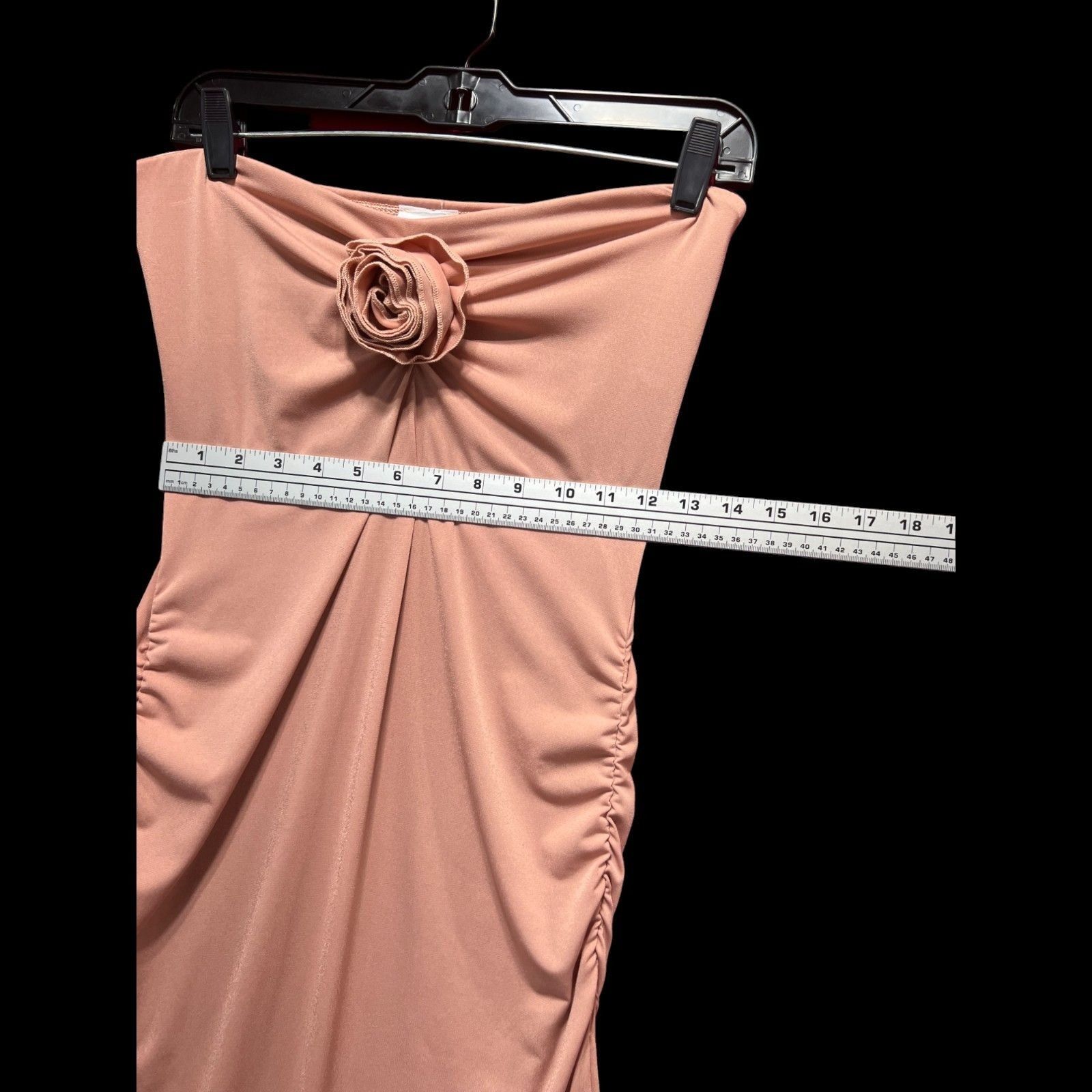 rue21 Rue 21 - Women's Pregnant Ruffled Asymmetrical Strapless Dre Size L / US 10 / IT 46 - 3 Thumbnail