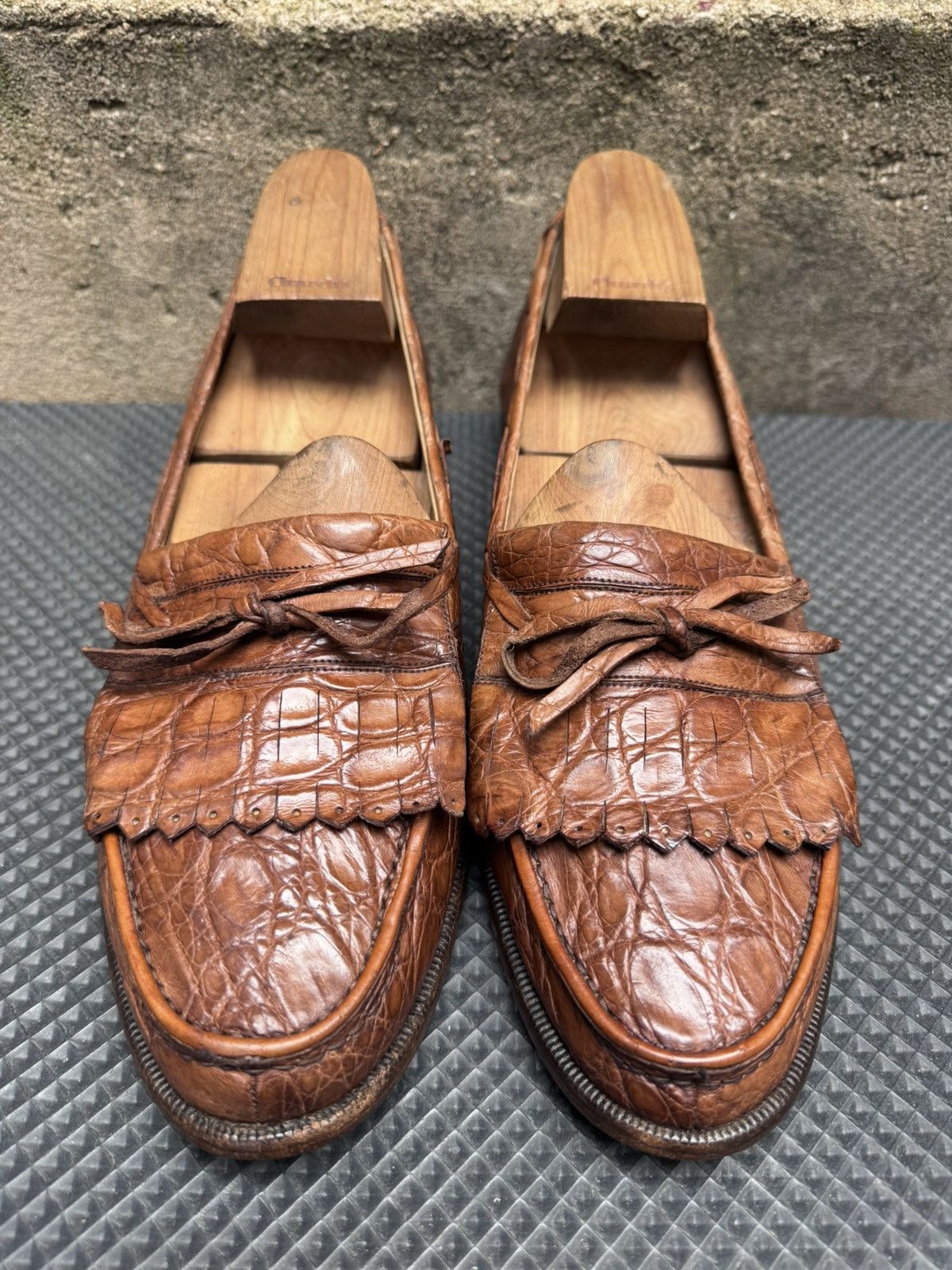 Bally Rare Bally Craig Vintage Italy Crocodil Kiltie Tassel Size US 10.5 / EU 43-44 - 7 Thumbnail