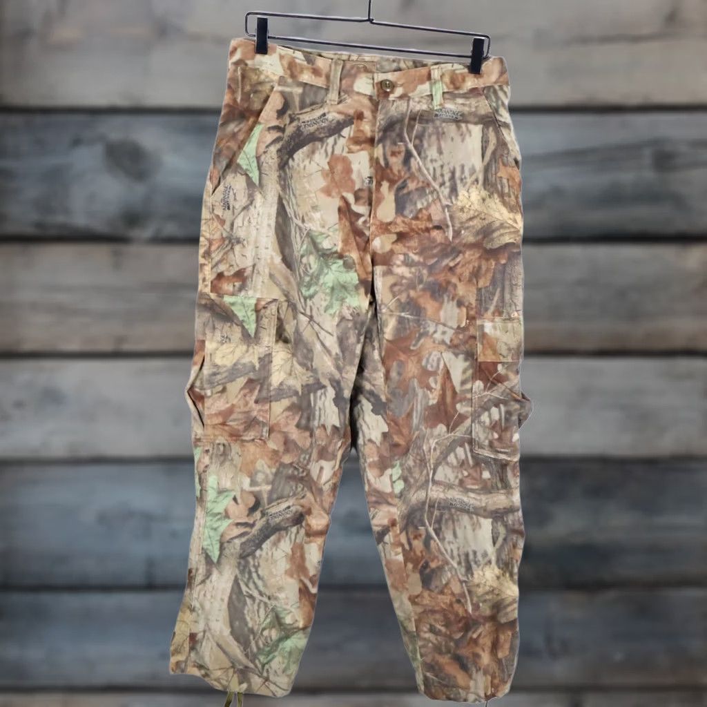 Vintage VINTAGE Whitewater Outdoors Baggy Cargo Pants Mens Medium 32 x 29 Brown Camo Nylon Zip Fly USA Made 90s Camouflage Cargo Army Style Pants Mens Size US 32 / EU 48 - 1 Thumbnail