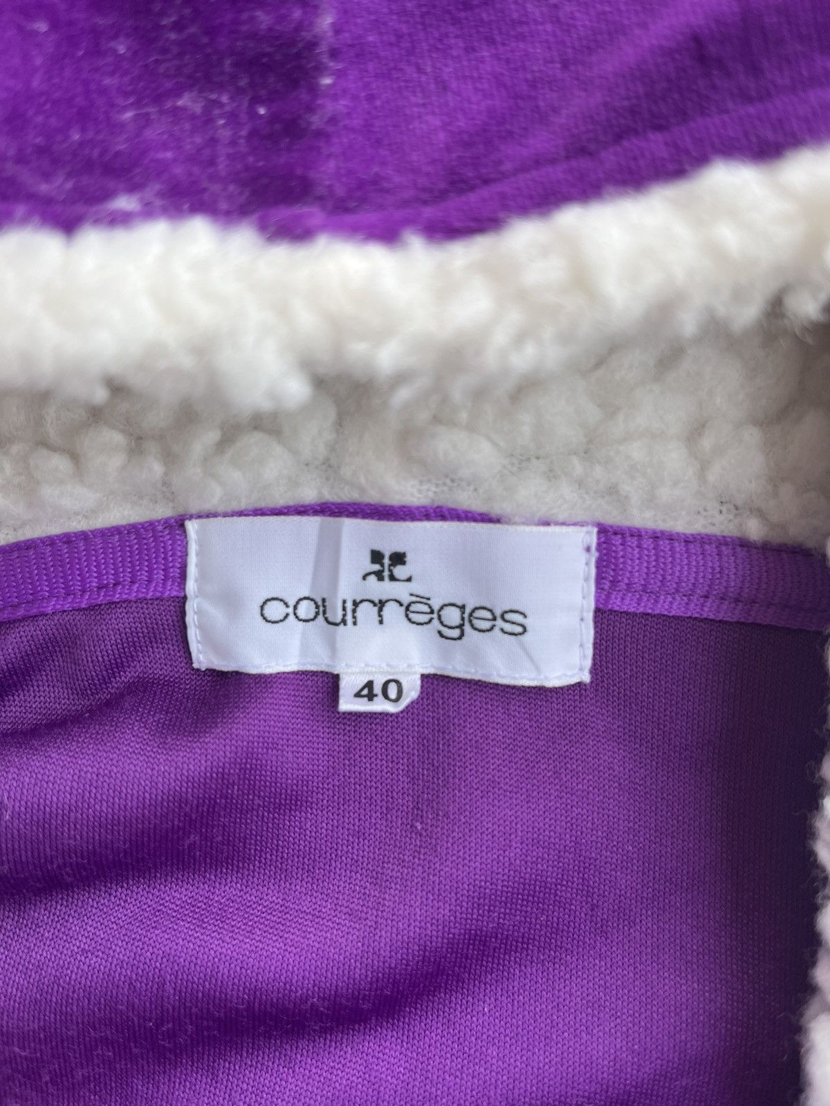 Courreges Aw10 courreges sport furure purple hoodie Size S / US 4 / IT 40 - 10 Thumbnail