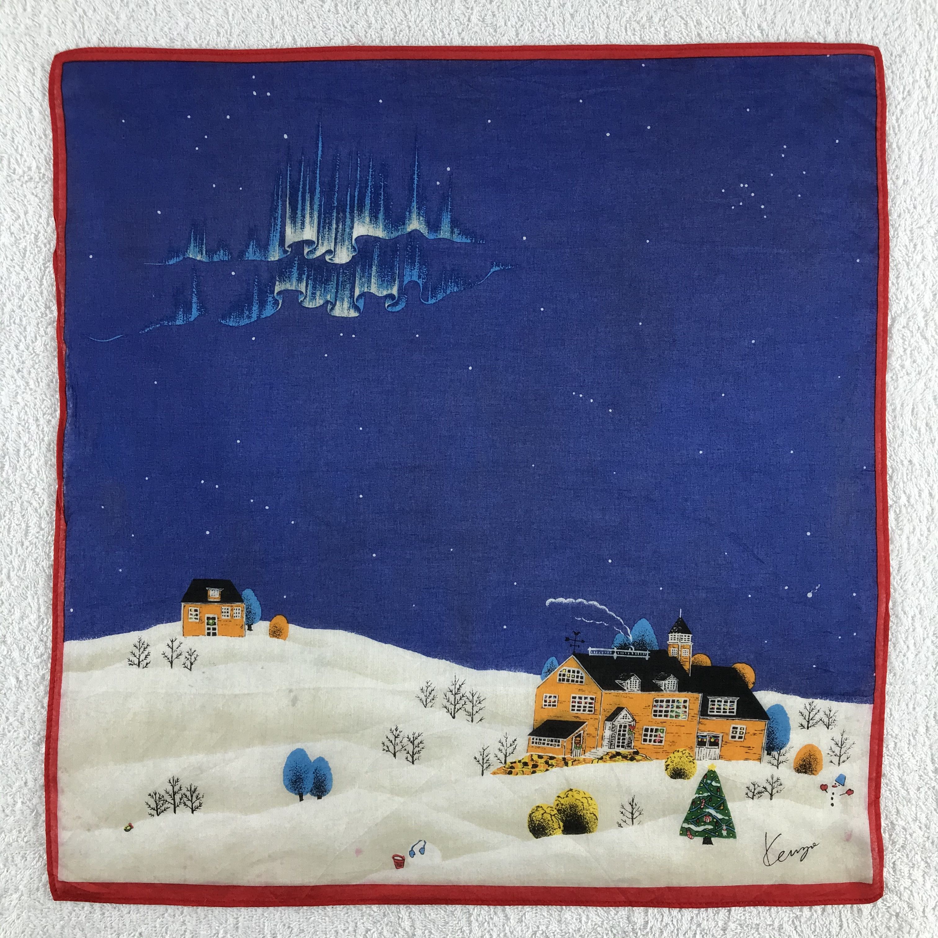 Kenzo × Vintage Kenzo Bandana / Handkerchief / Neckerchief - S310 Size ONE SIZE - 1 Thumbnail