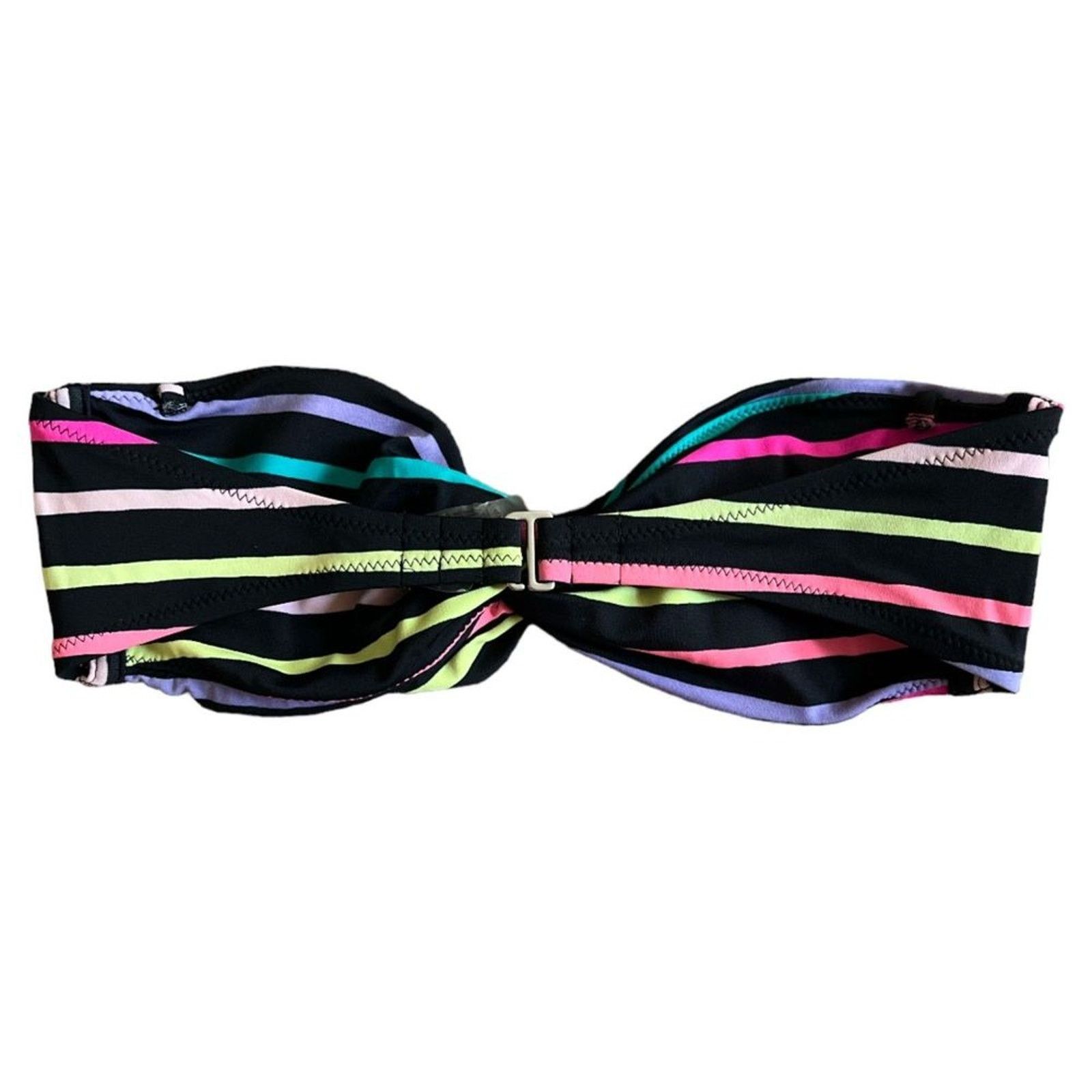 Victoria's Secret VICTORIA'S SECRET Swim Multicolor Striped Bandeau Bra, XS Size ONE SIZE - 7 Thumbnail