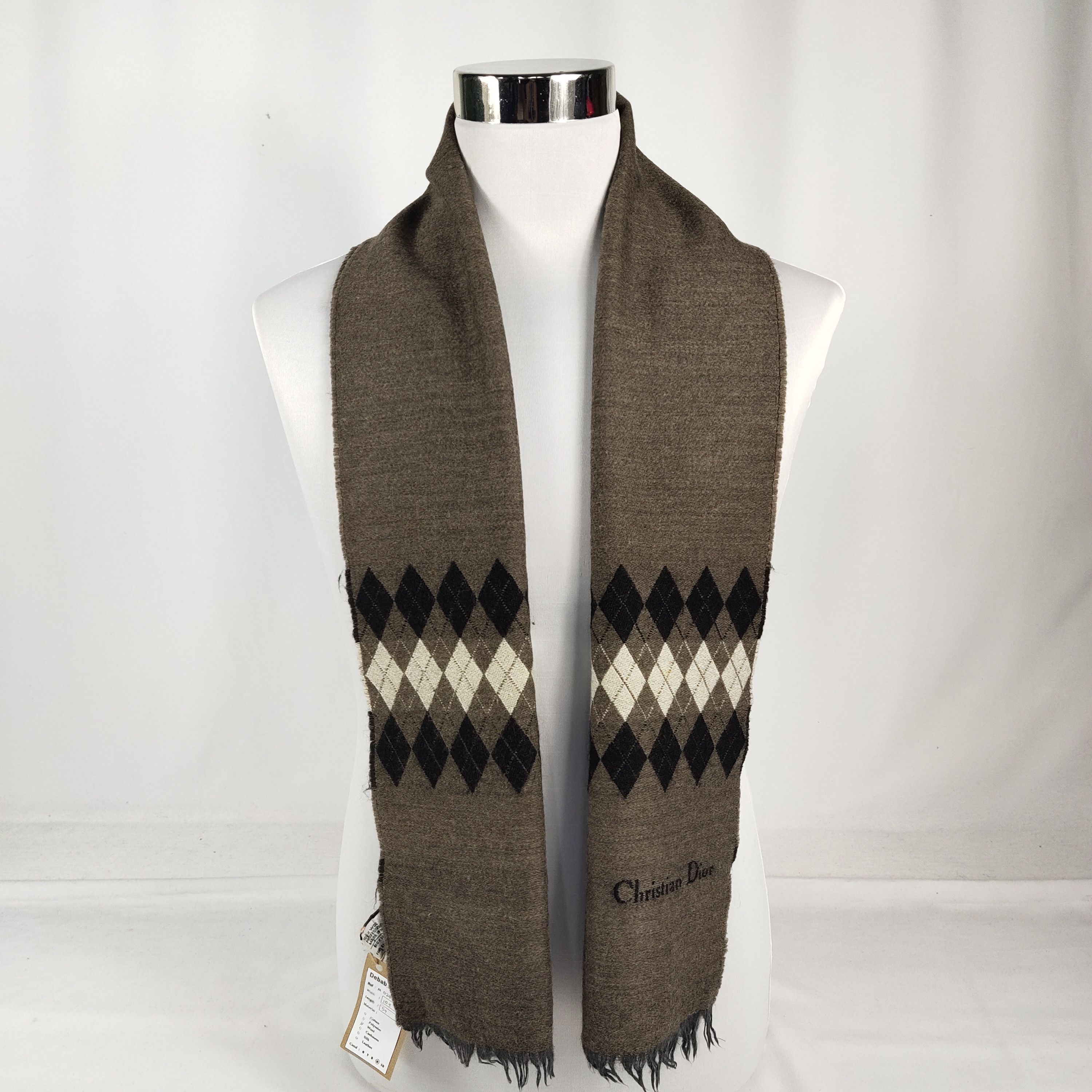 Vintage Christian Dior Scarf / Muffler / Neckwear M024 Size ONE SIZE - 1 Thumbnail