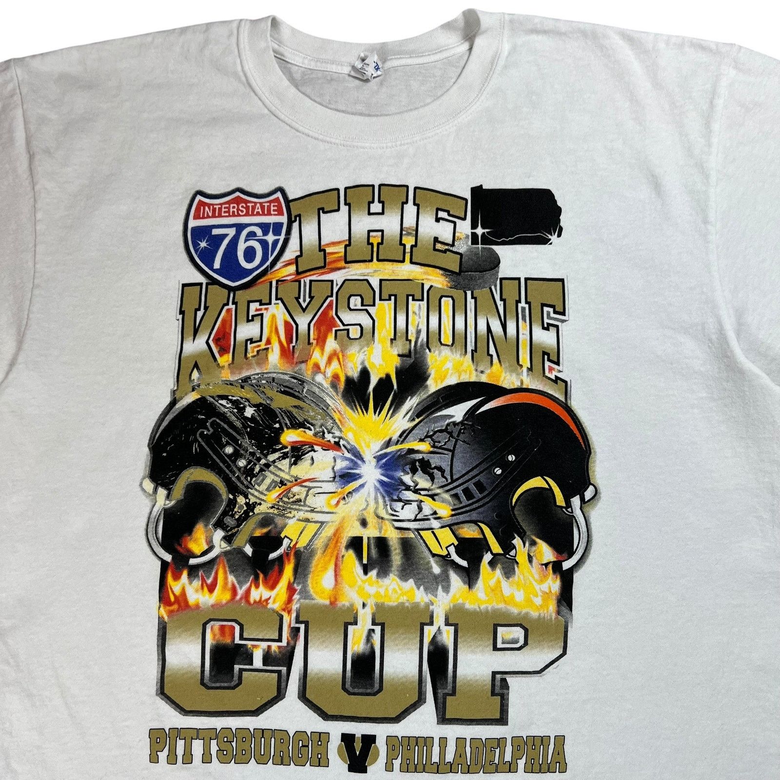 Anvil × NHL Y2K The Keystone State Cup Pittsburgh Philadelphia tee Size US XL / EU 56 / 4 - 2 Thumbnail