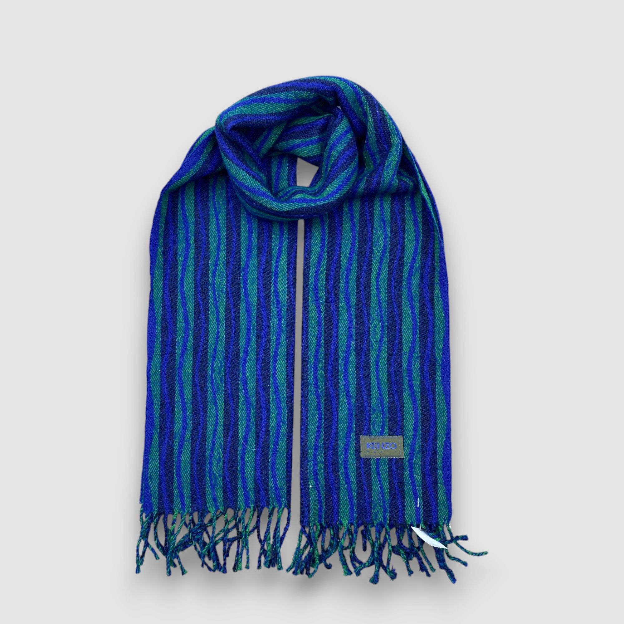 Kenzo Vintage Kenzo Paris Scarf Muffler Wool Fringe Winter Scarves Size ONE SIZE - 1 Thumbnail