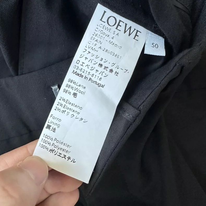 Loewe LOEWE Pure black trousers Size 50L - 4 Thumbnail