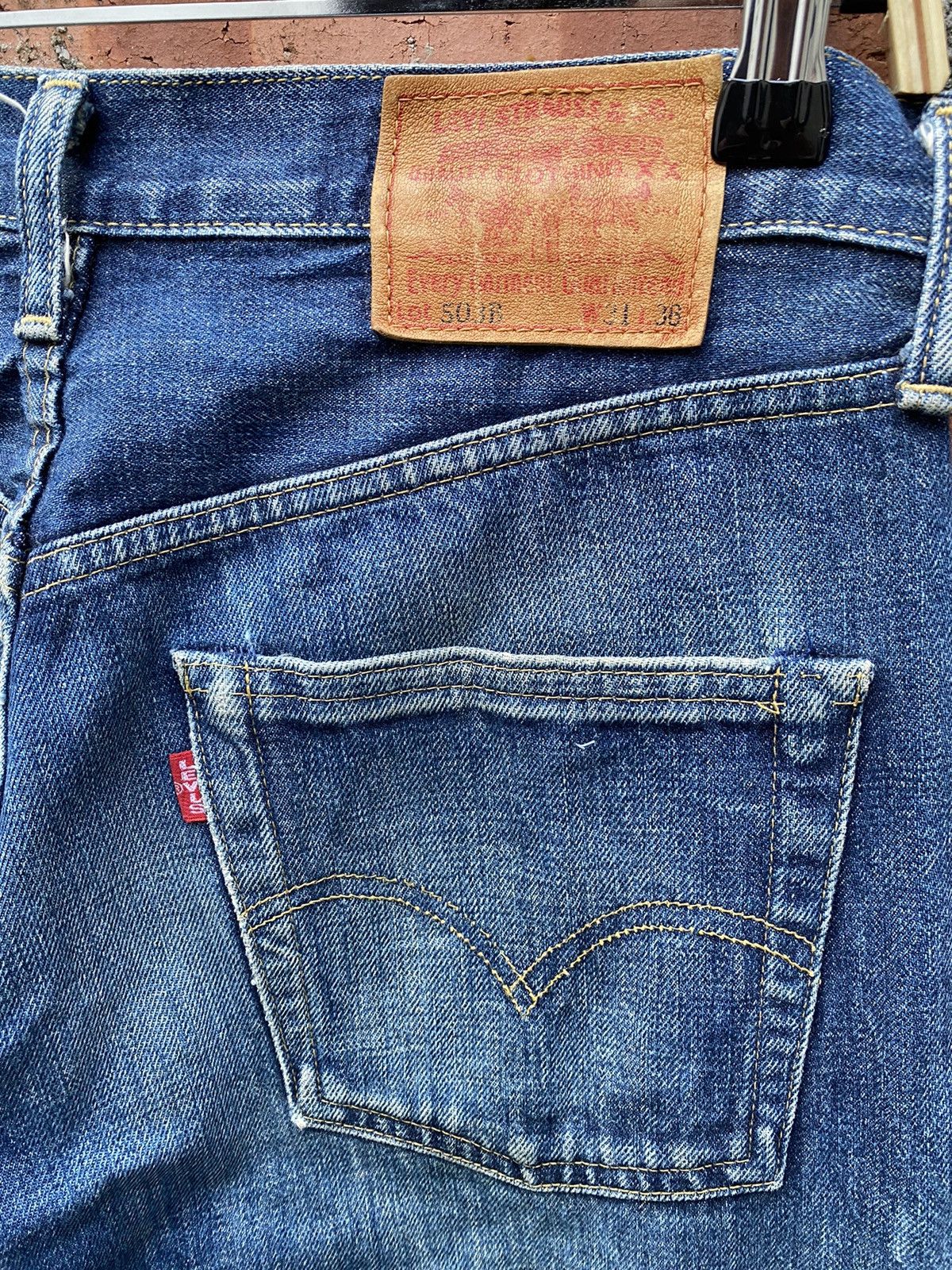 Levi's × Levi's Vintage Clothing × Vintage size 31x30.5 vintage levi's 503B Redline big E denime Size US 31 - 4 Thumbnail