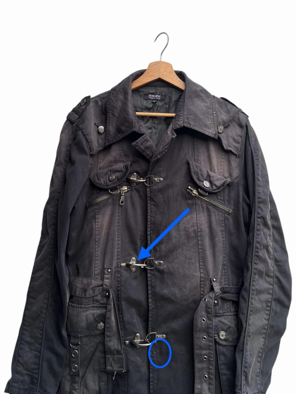 In The Attic Faded In The Attic Punk Bondage Style Coat Size US L / EU 52-54 / 3 - 5 Thumbnail