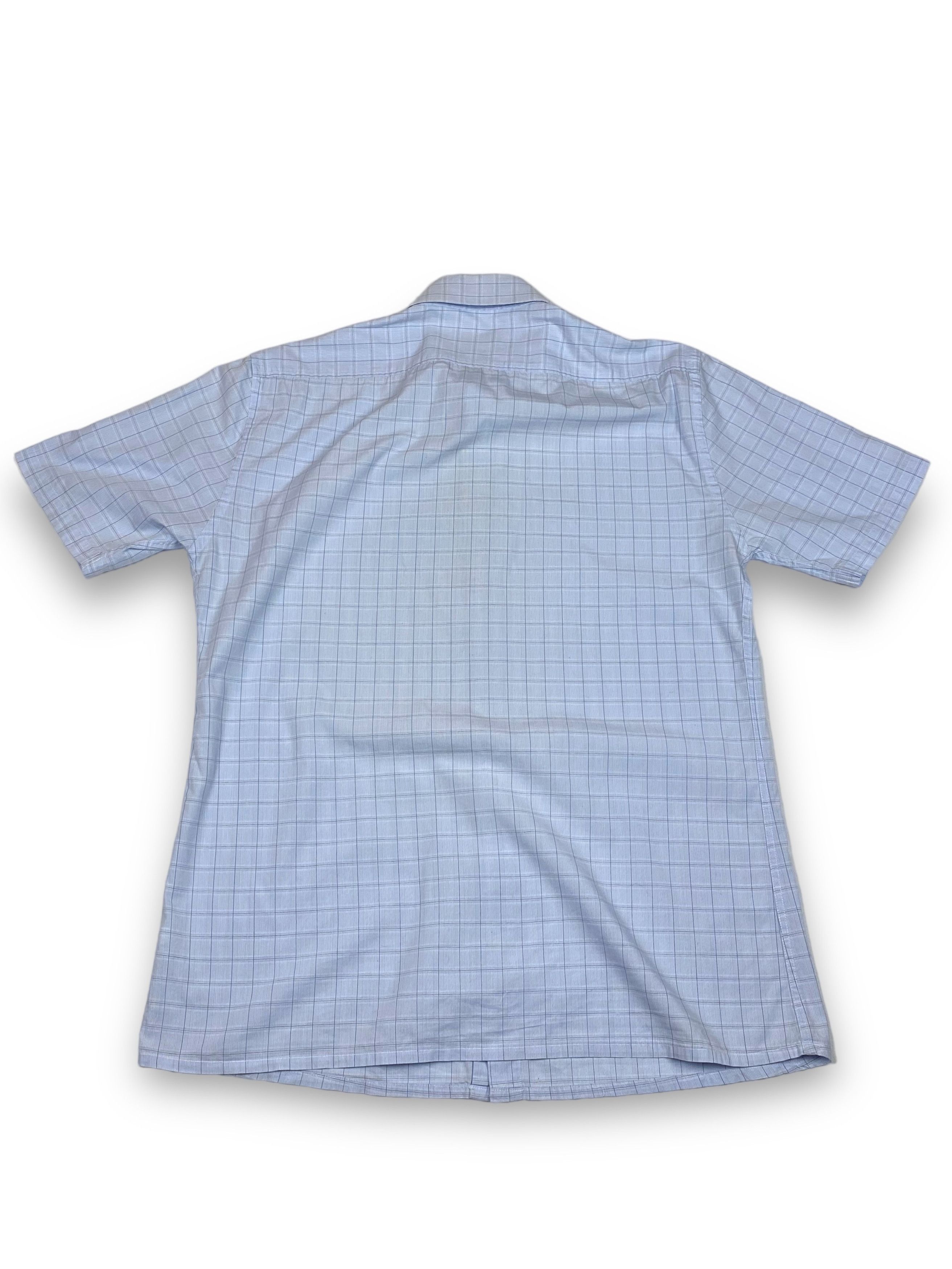 Vintage Vintage YVES SAINT LAUREN Checked Pastel Blue Button Up M788 Size US M / EU 48-50 / 2 - 6 Thumbnail