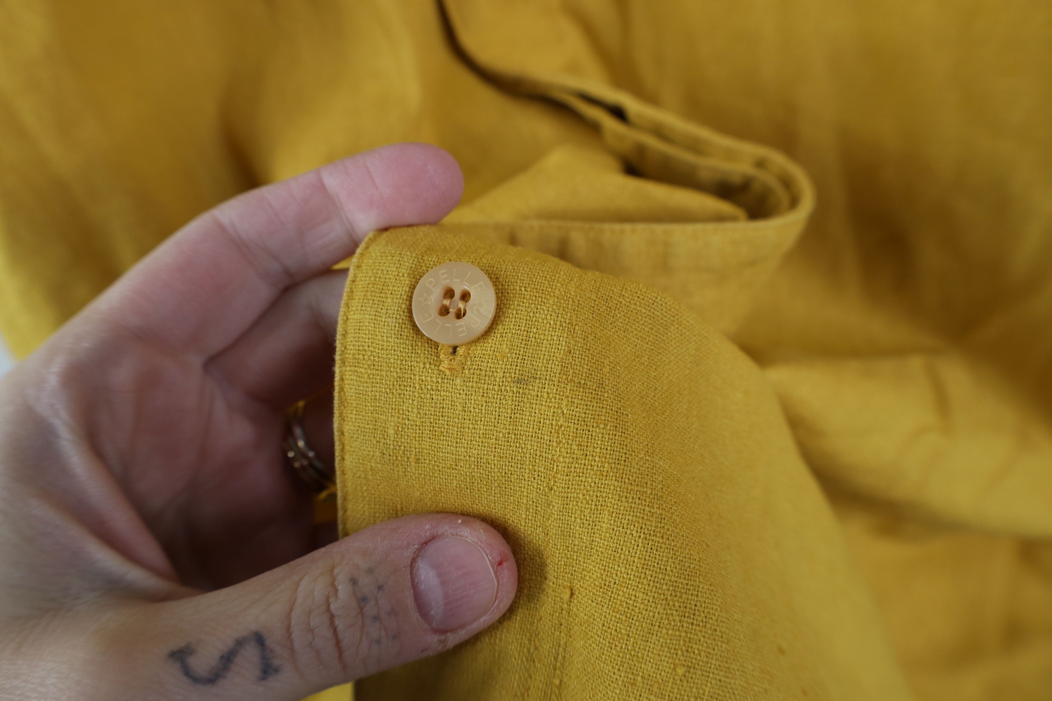 Pelle Pelle Vintage 90s Pelle Pelle Spell Baggy Collared Button Shirt Size US XL / EU 56 / 4 - 6 Thumbnail