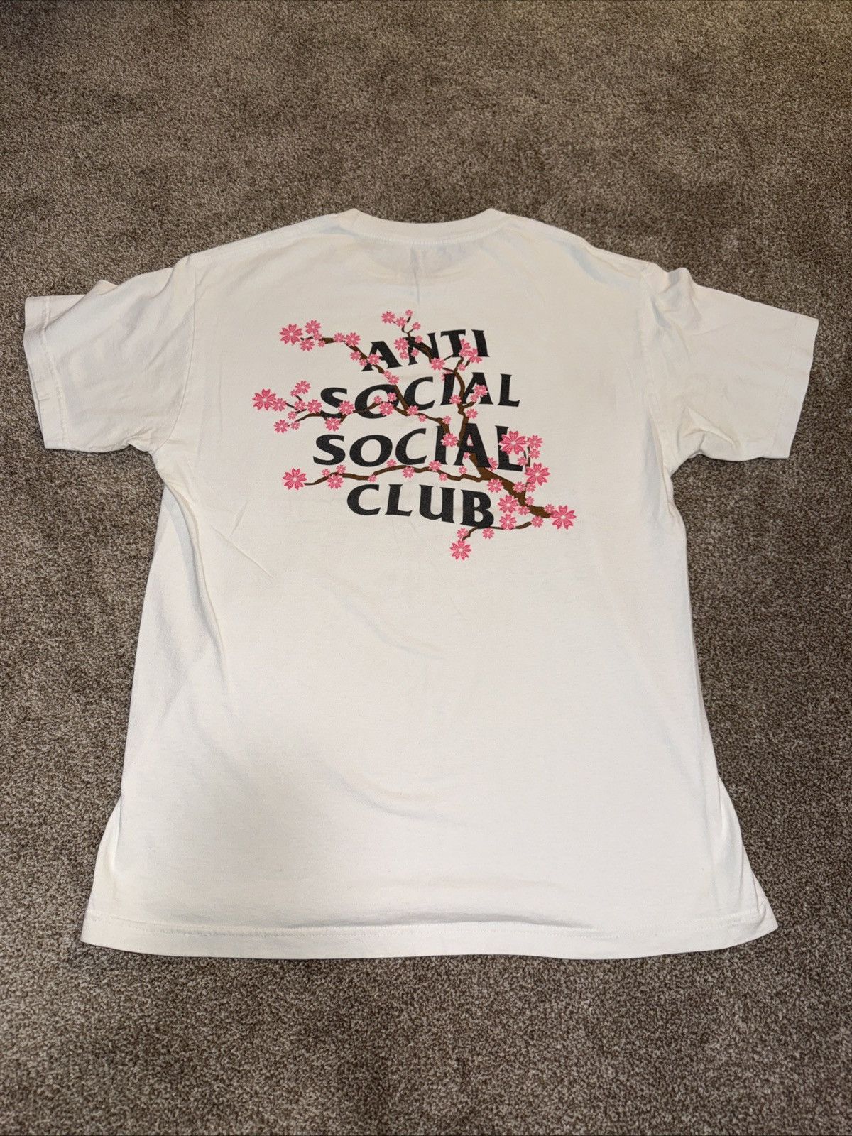 Anti Social Social Club Anti Social Social Club White Black Pink Tee Size Large Size US L / EU 52-54 / 3 - 1 Thumbnail