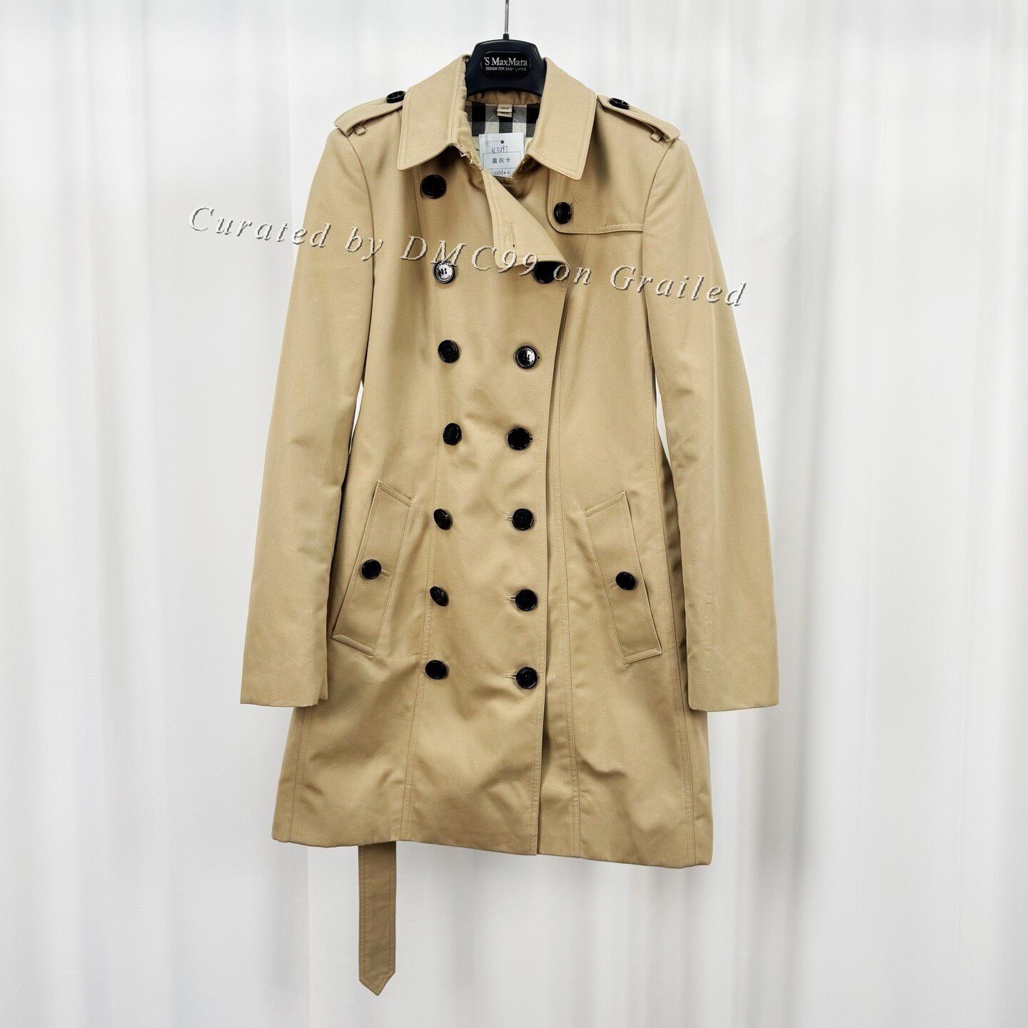 Burberry Burberry Double-Breasted Check Trench Coat Size S / US 4 / IT 40 - 1 Thumbnail
