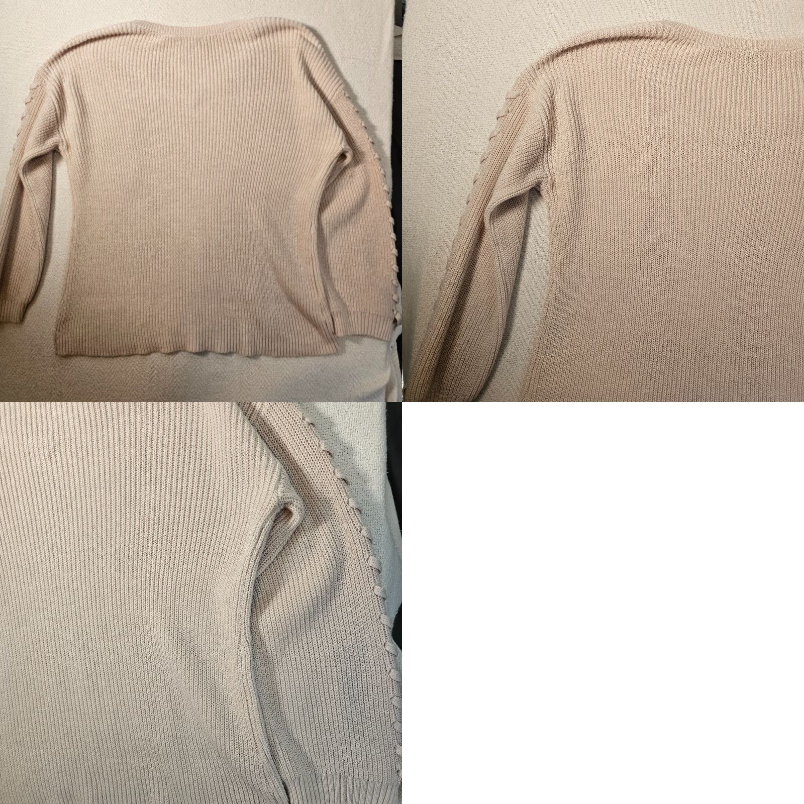 American Eagle Outfitters American Eagle Outfitters V-Neck Sweater Women’s Large Beige Casual Knit Pullover Long Sleeve Regular Fit 100% Cotton Shirt Women's Crewneck? Size L / US 10 / IT 46 - 8 Thumbnail