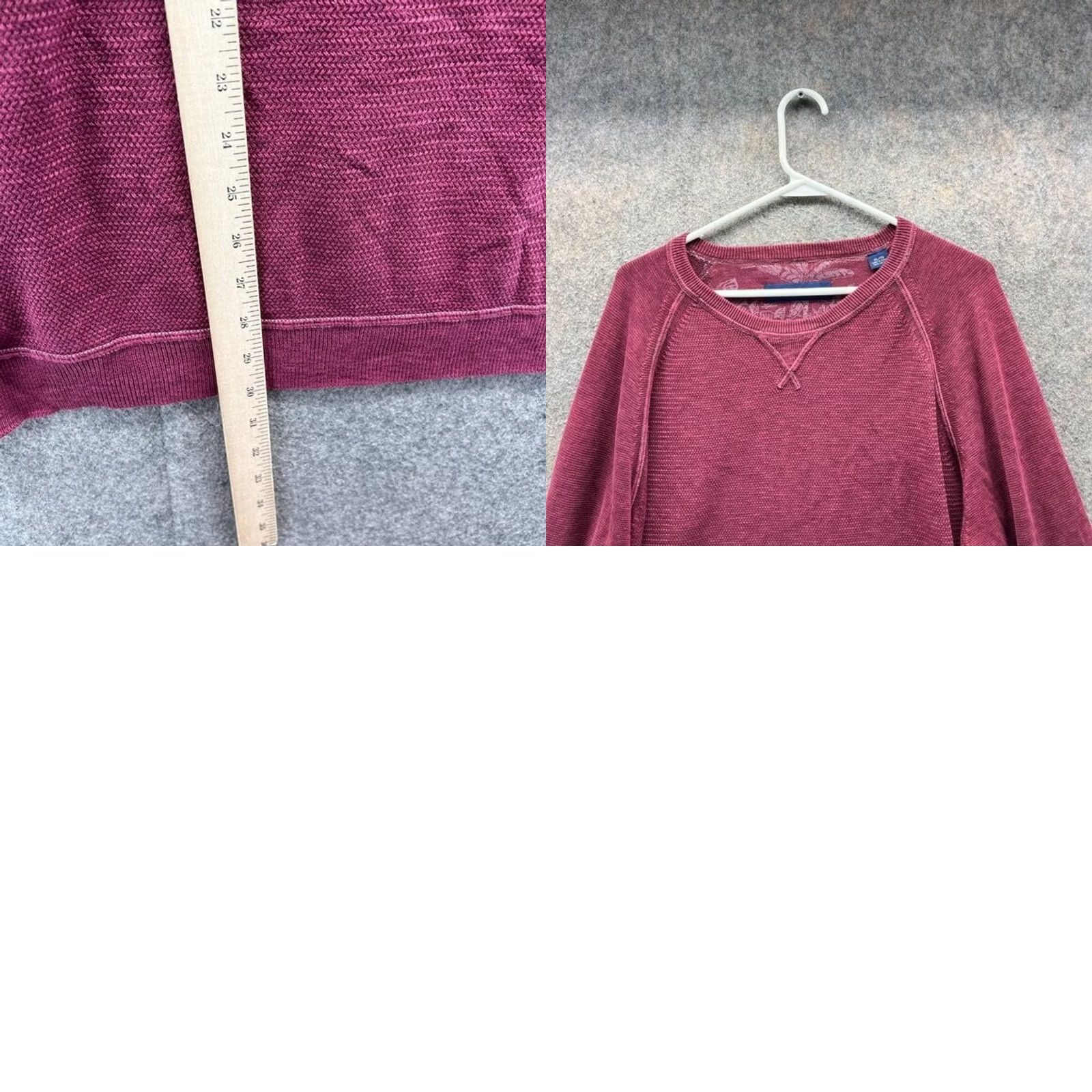 Tommy Bahama VINTAGE Tommy Bahama Sweater Mens XL Burgundy Pullover Crewneck Saltwater Tide Fleece Shirt Size US XL / EU 56 / 4 - 9 Thumbnail