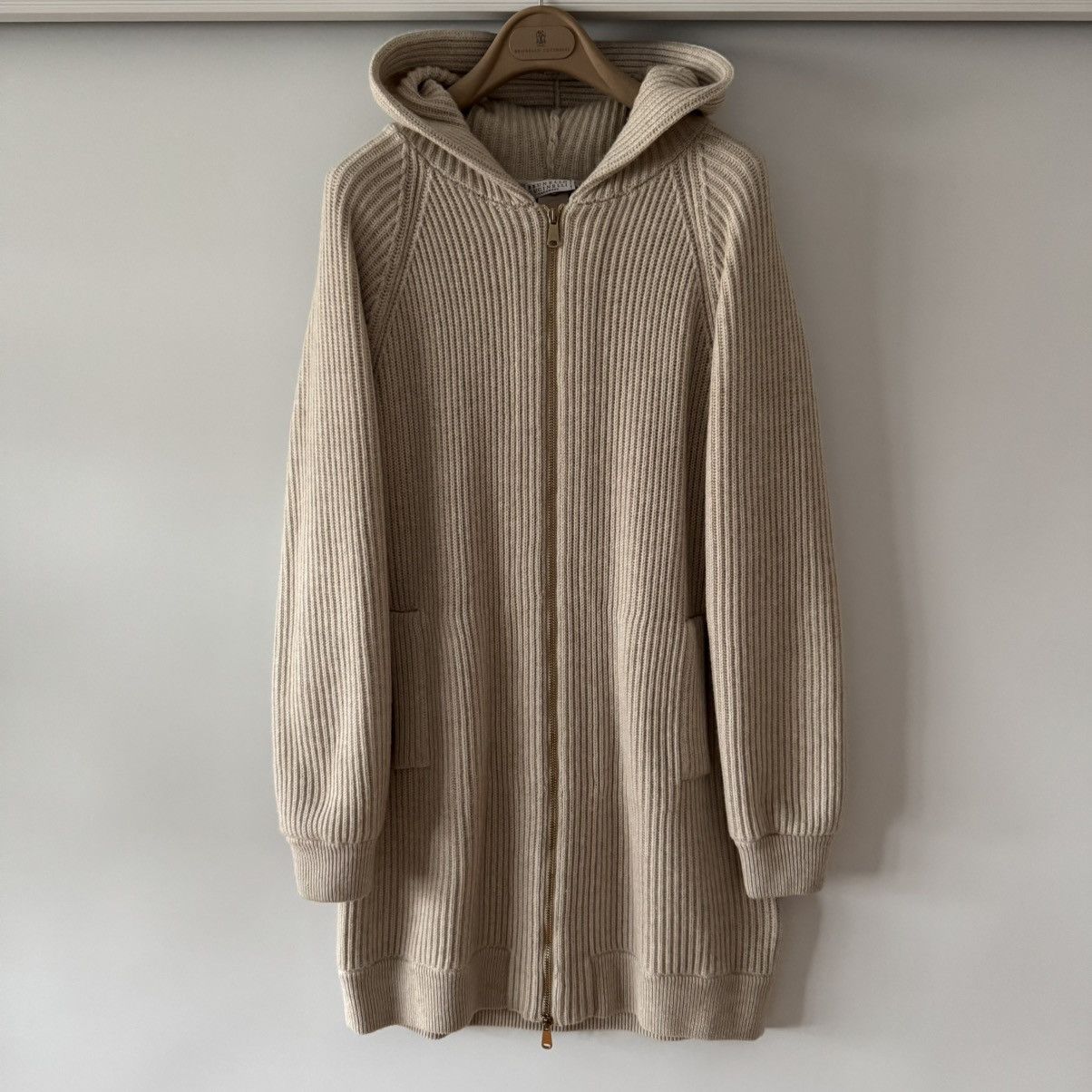 Brunello Cucinelli Women's BRUNELLO CUCINELLI 100%Cashmere Knit Zip Coat XS Size XS / US 0-2 / IT 36-38 - 1 Thumbnail
