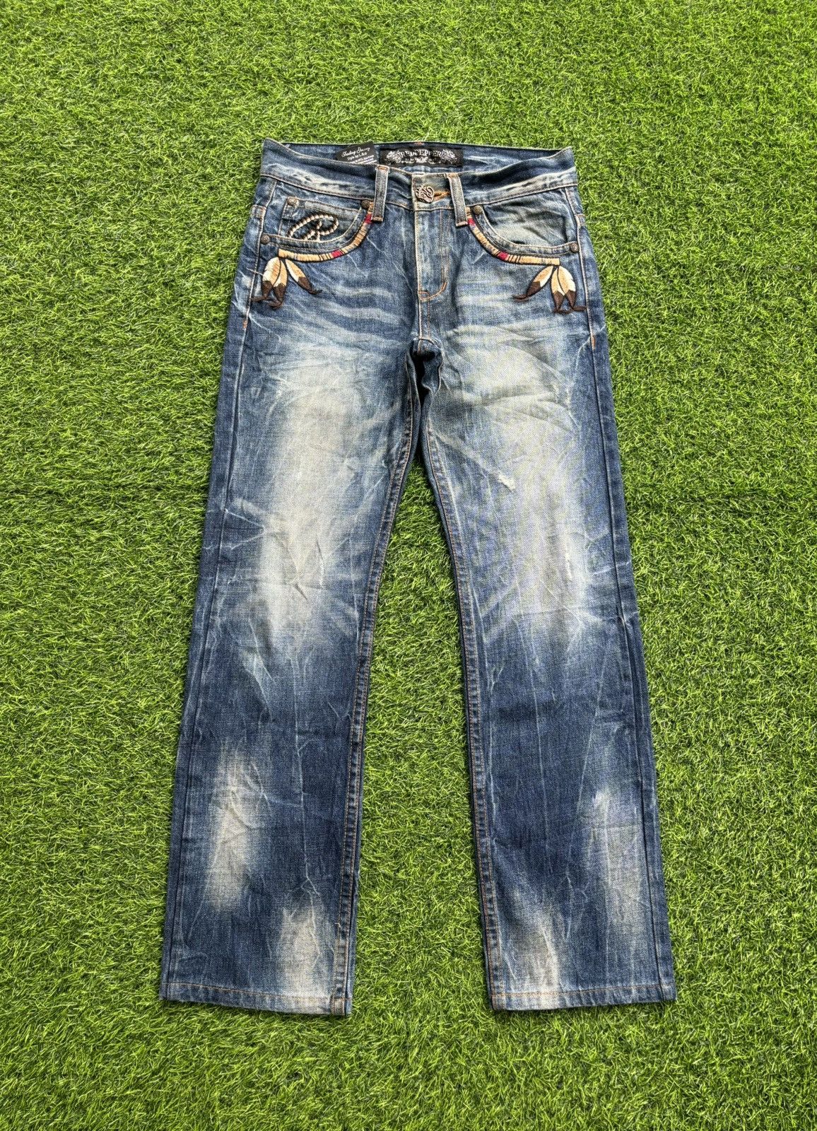 Tornado Mart Y2k Red Pepper Ifsixwasnine Punk Style Jeans Size US 31 - 2 Thumbnail