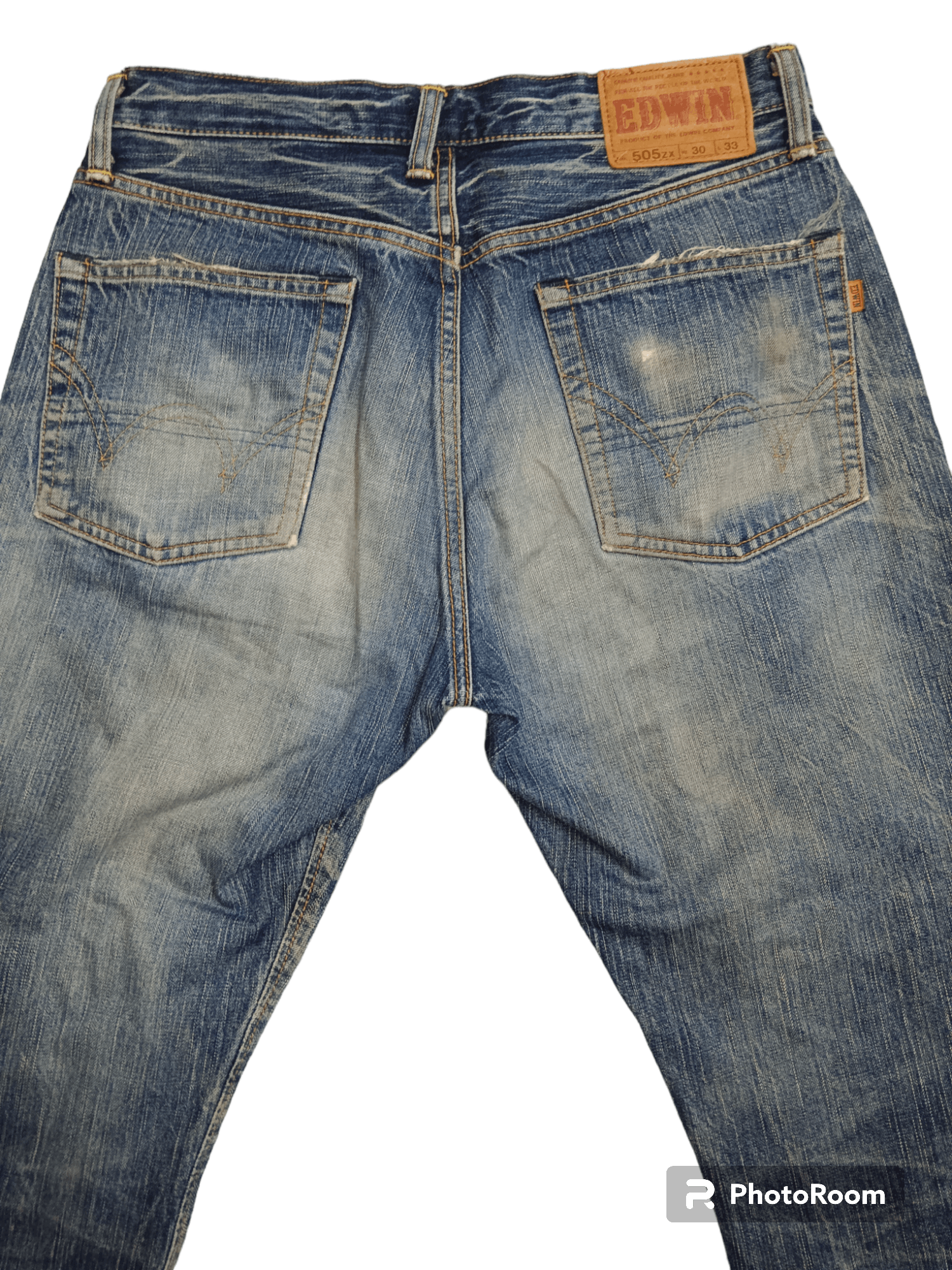 Edwin 90's❗Edwin 505ZX Selvedge Distressed Denim Size US 30 / EU 46 - 5 Thumbnail