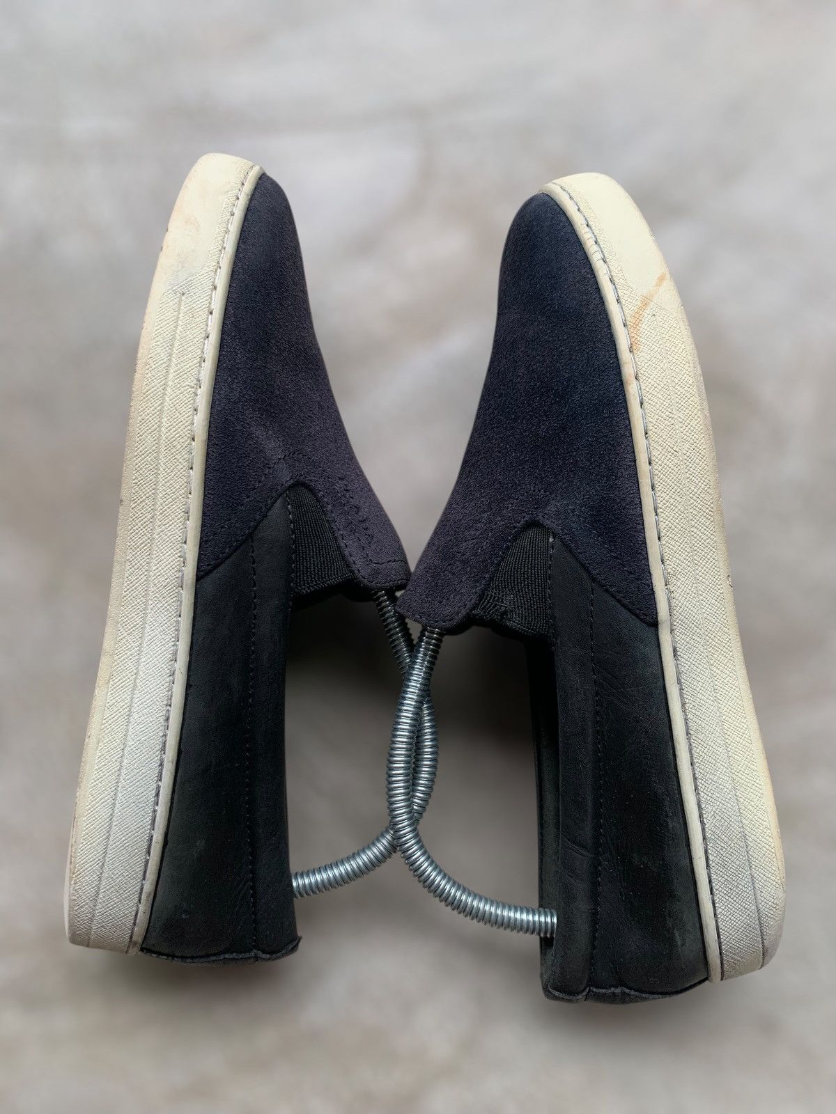 Prada Black Suede Prada Slip On Sneakers Size US 6 / EU 39 - 3 Thumbnail