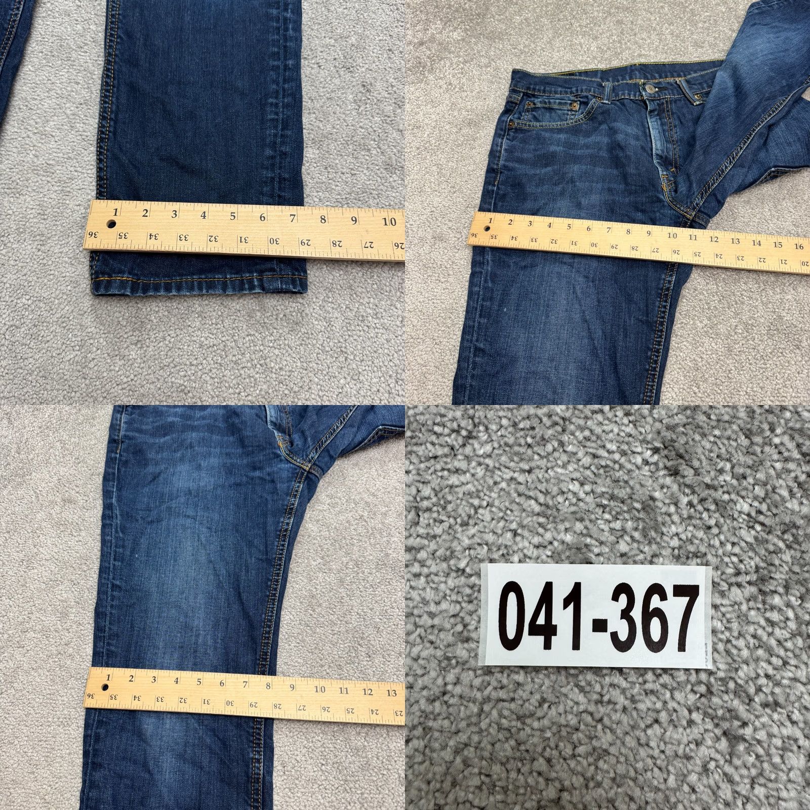 Levi's Levi's 541 Athletic Fit Jeans Mens 32x30 Blue Dark Wash Water Less Denim Cotton 5-Pocket City Grunge N/A Size US 32 / EU 48 - 10 Thumbnail