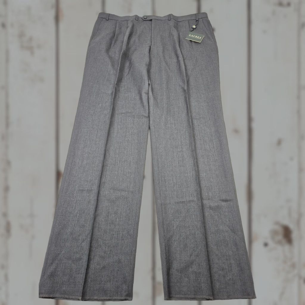 Ralph Lauren VINTAGE Ralph Lauren Dress Pants Men's 46 Gray Wool Pleated NWT Unhemmed Size US 30 / EU 46 - 1 Thumbnail