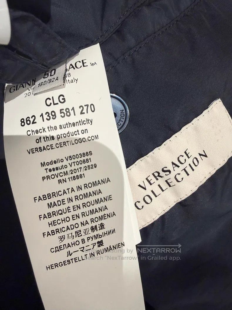 Versace Versace Men's goose down jacket jacket Size US L / EU 52-54 / 3 - 8 Thumbnail