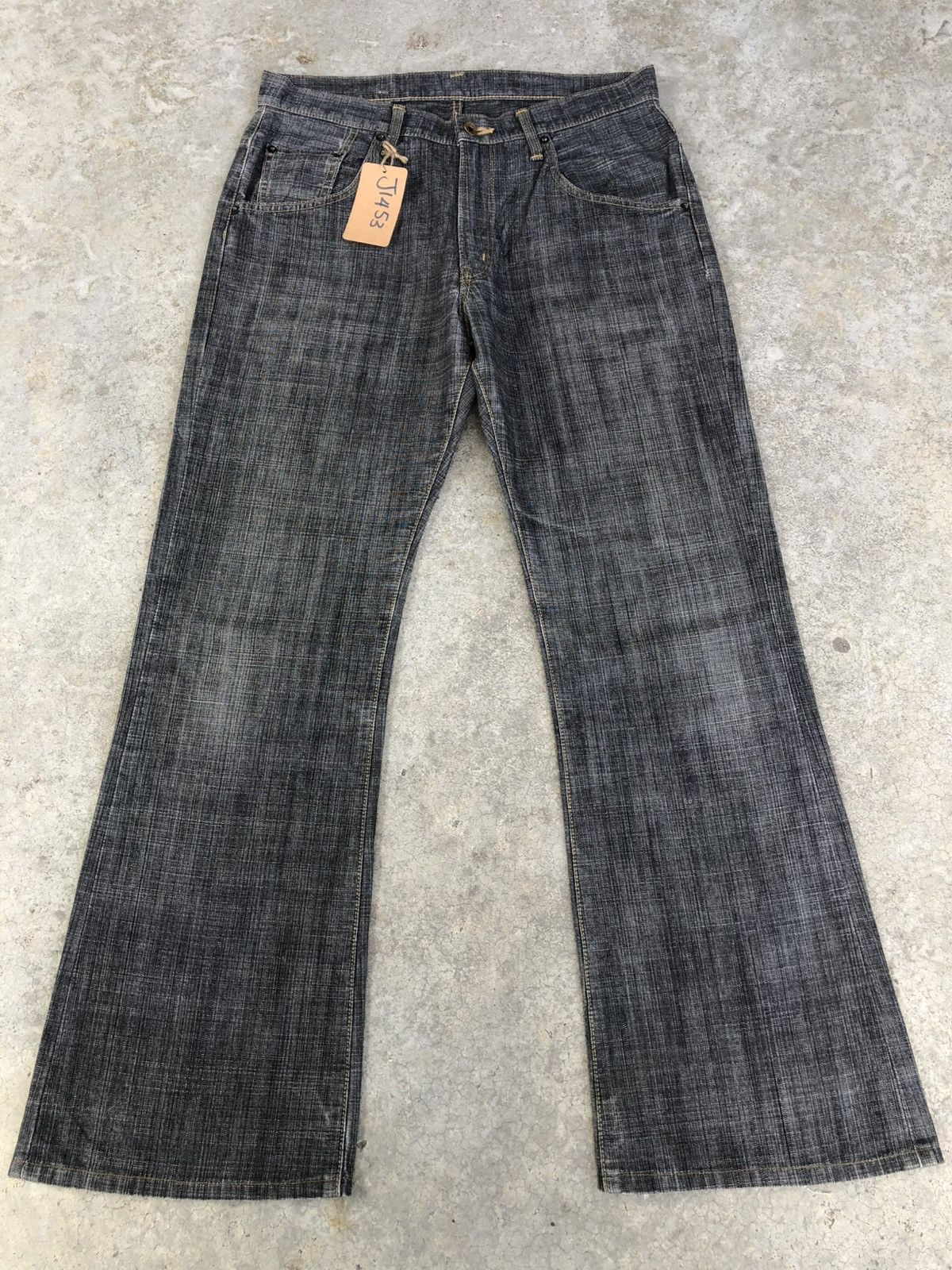 If Six Was Nine Japanese Edwin Flared Jeans Loose Jeans Distressed Jeans Size US 33 - 1 Thumbnail