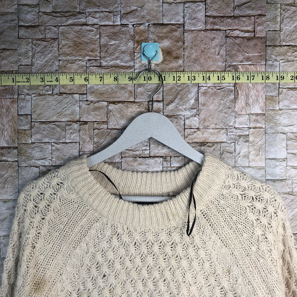 Homespun Knitwear × Vintage H&M Cream baggie sweatshirt Knitwear #A198 Size M / US 6-8 / IT 42-44 - 4 Thumbnail