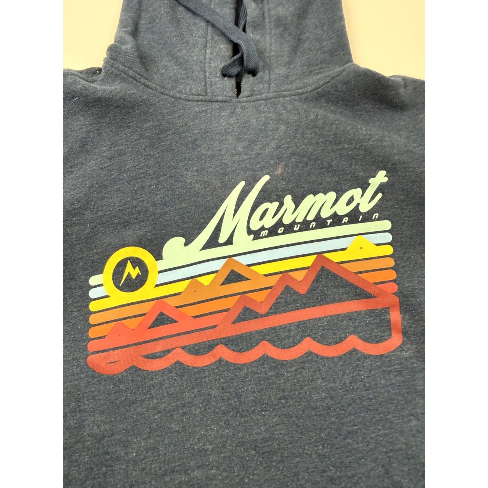 Marmot Marmot Hoodie Sweatshirt Womens Medium Blue Fleece Pullover Mountain Graphic Size M / US 6-8 / IT 42-44 - 4 Thumbnail