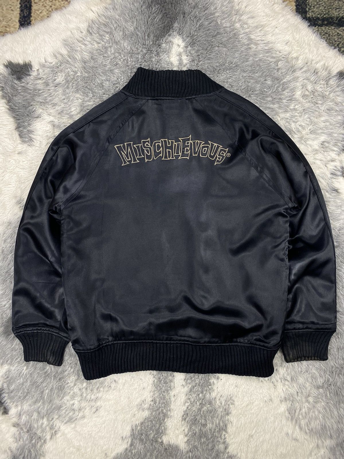 Japanese Brand × Seditionaries Mischievous Skunk Punk by Emi Nakayama Satin Quilted Bomber Size US M / EU 48-50 / 2 - 2 Thumbnail