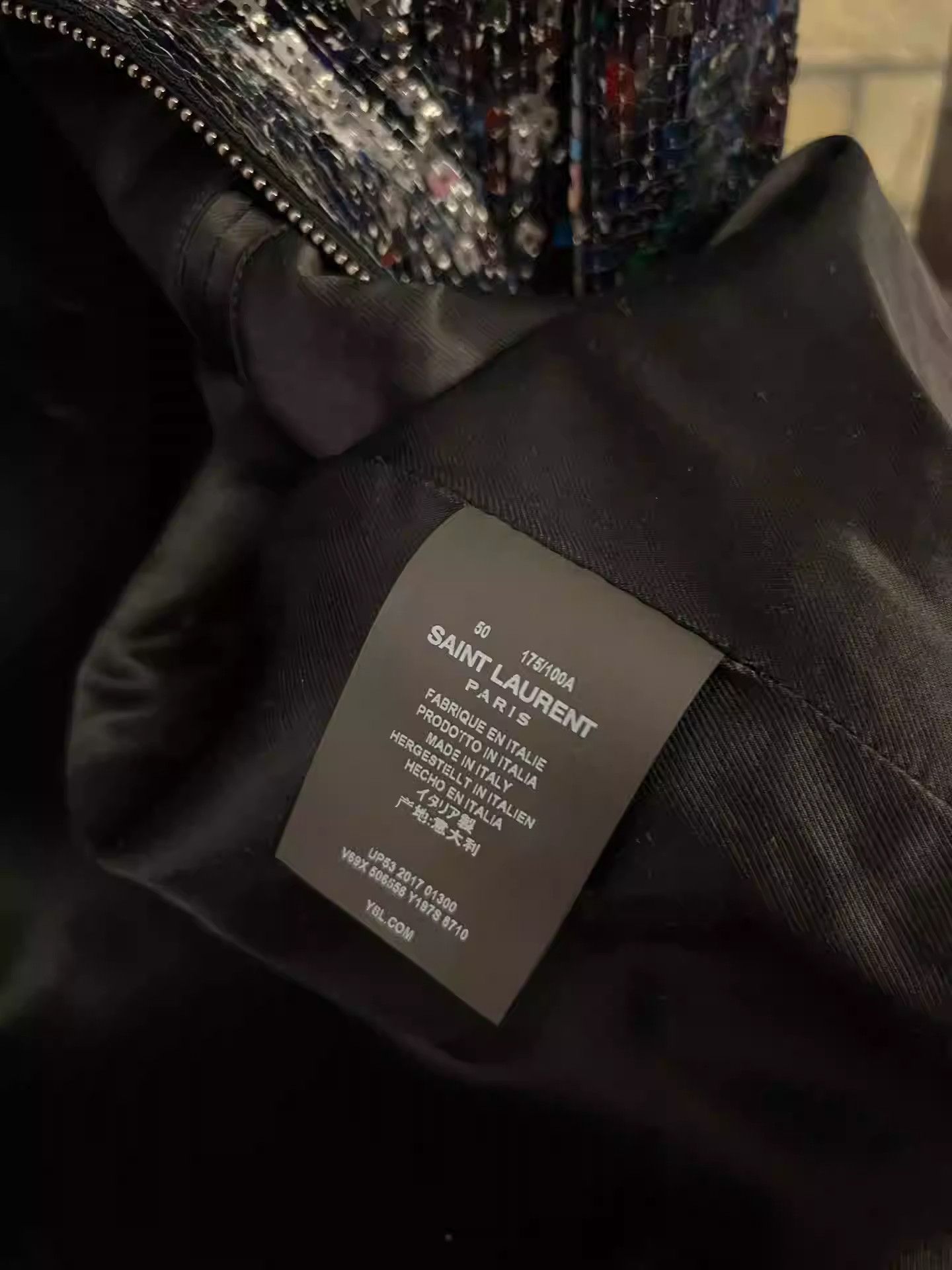 Saint Laurent Paris saint laurent Hardened Black Scale Baseball Jacket Size US M / EU 48-50 / 2 - 5 Thumbnail