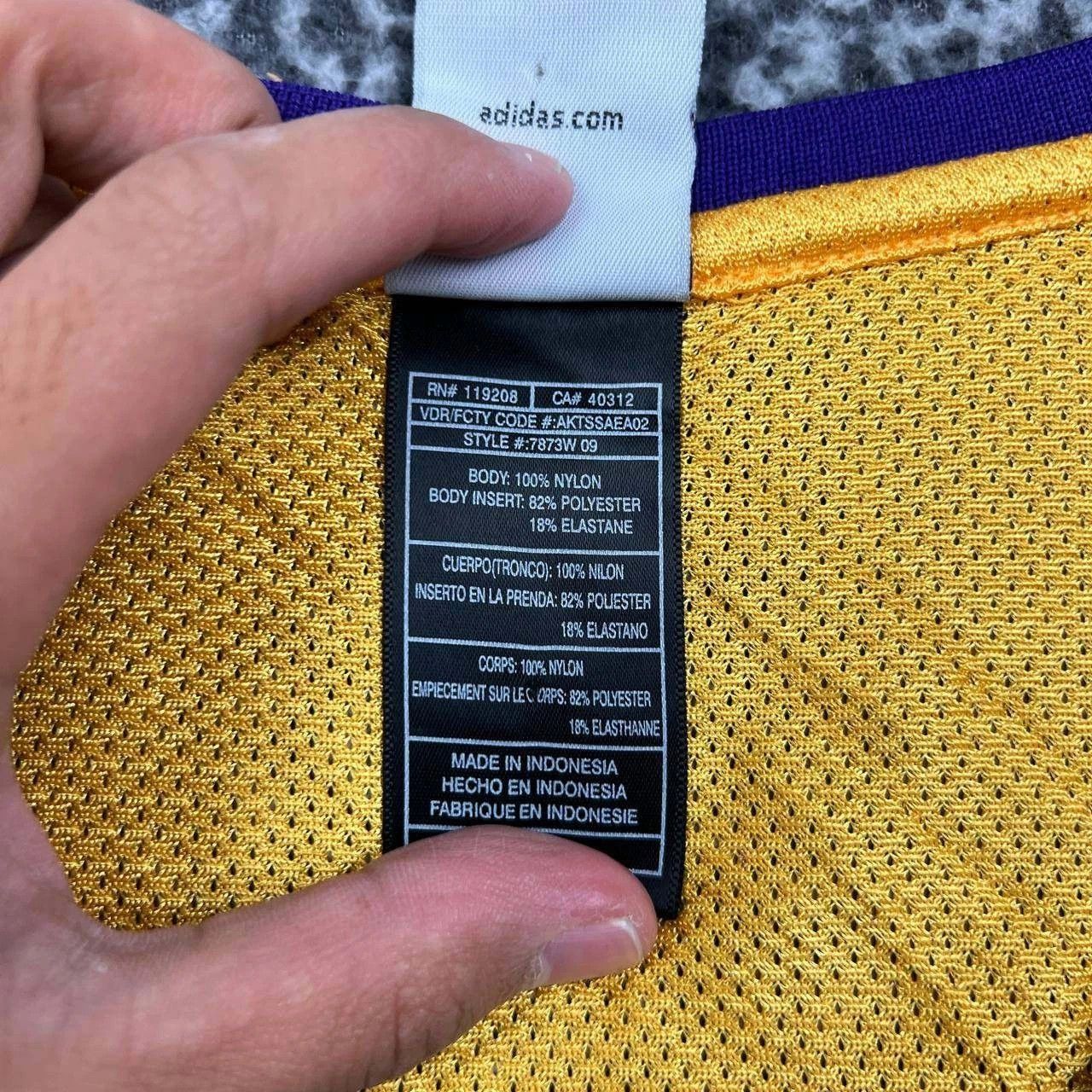 Adidas Los Angeles LA Lakers Bryant #24 Jersey Shirt Women L Size L / US 10 / IT 46 - 5 Thumbnail