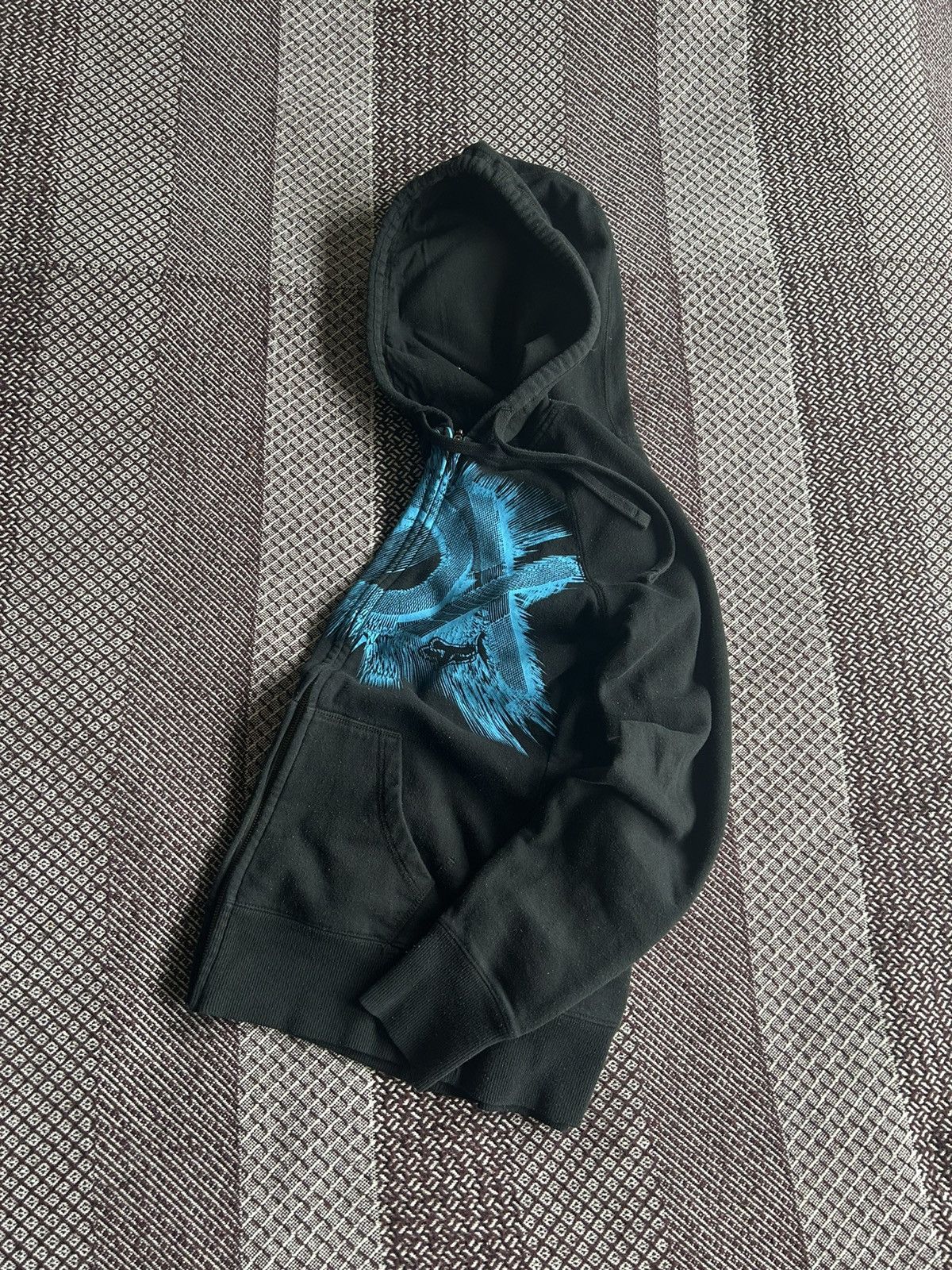 Fox Racing × Vintage FOX Big Logo Y2K Zip Up Hoodie Streetwear Size S Size S / US 4 / IT 40 - 10 Thumbnail